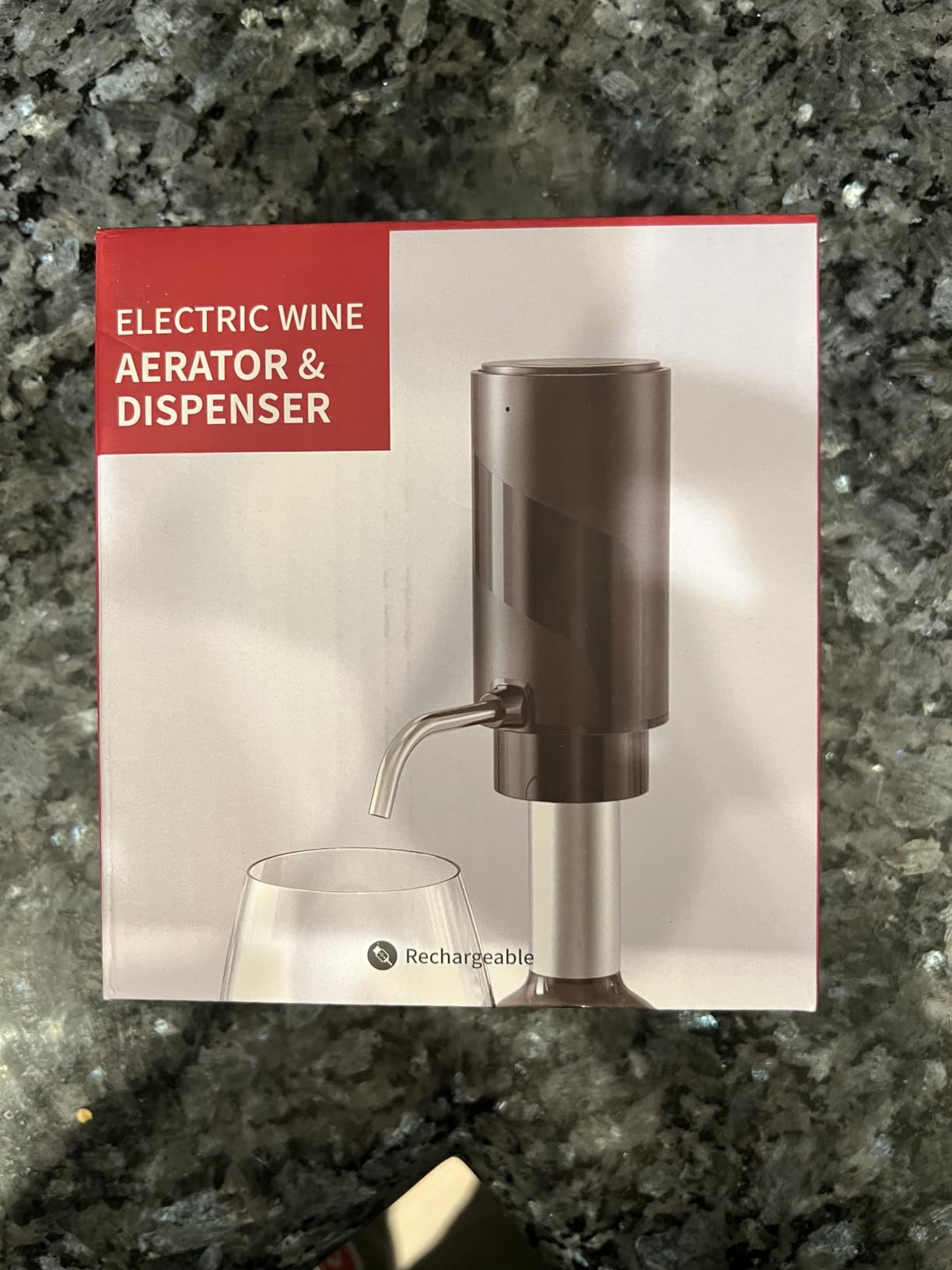 Wine Aerator Electric Wine Decanter Automatic Wine Aerator, Wine Dispenser Wine Pourer with USB Rechargeable, Wine Lover for Women & Men (Black-ABS) customer photo 1