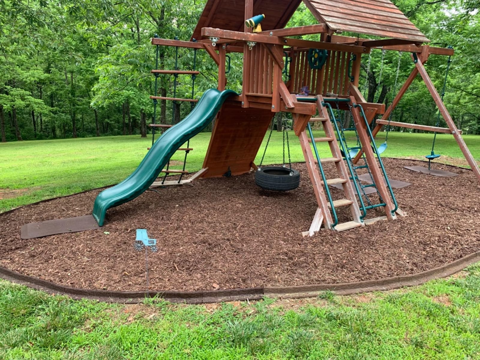 Playsafer Playground Safety Rubber Wearmat for Swingsets and Slides - 1