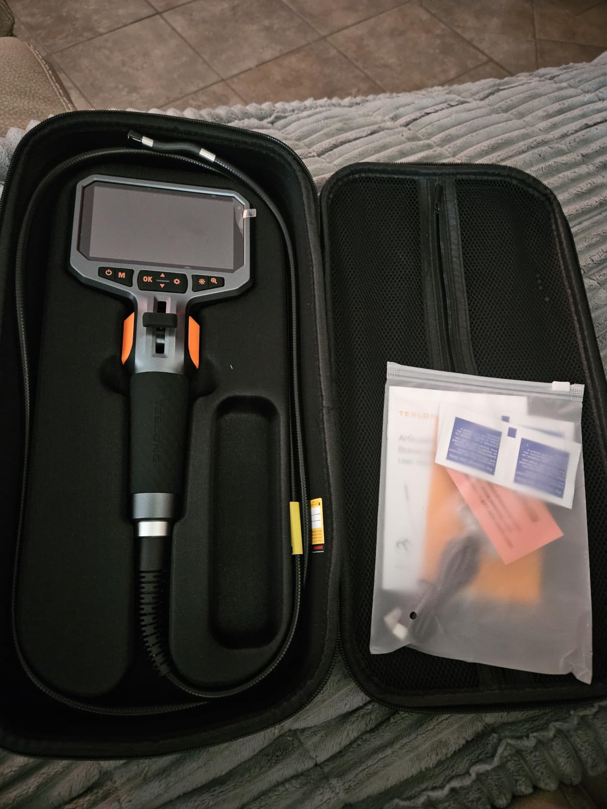 Teslong Articulating Borescope for Mechanic Automotive HVAC Wall Inspection customer photo 1