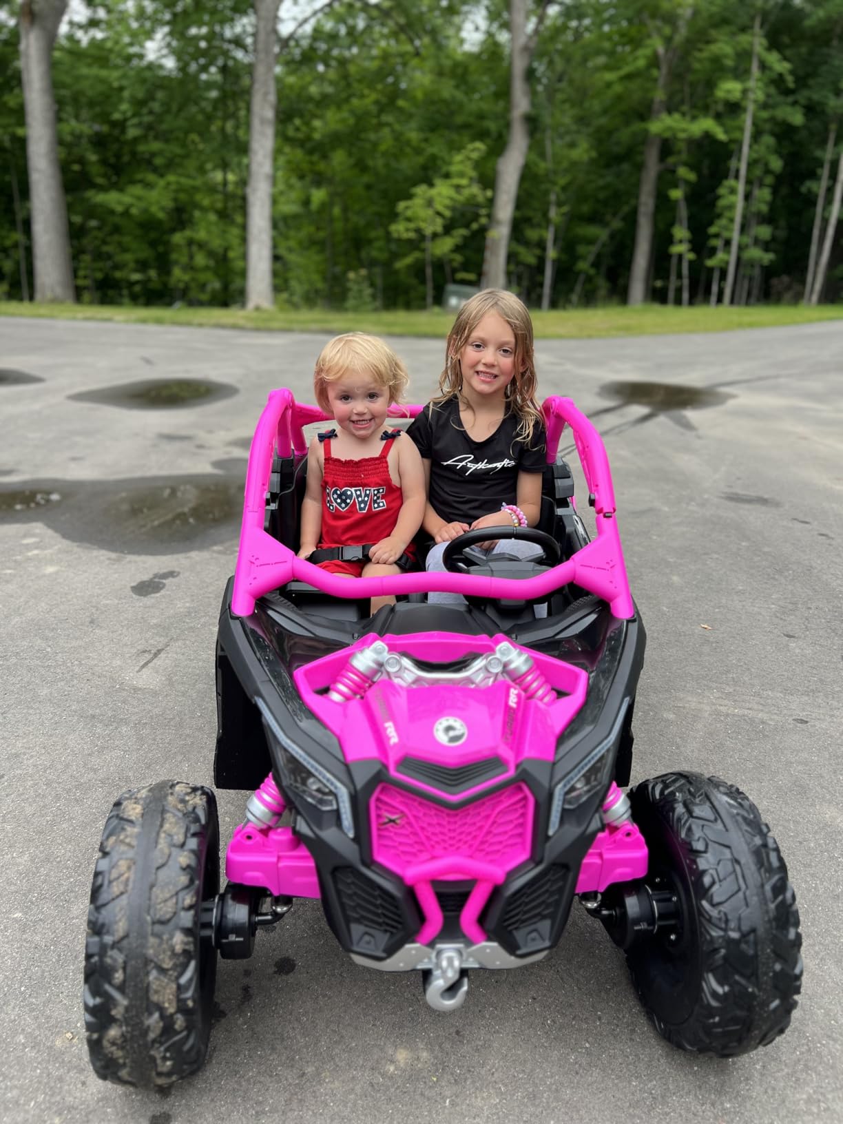 24V CAN-AM Maverick X3 Licensed 2-Seater Kids Ride On UTV customer photo 1
