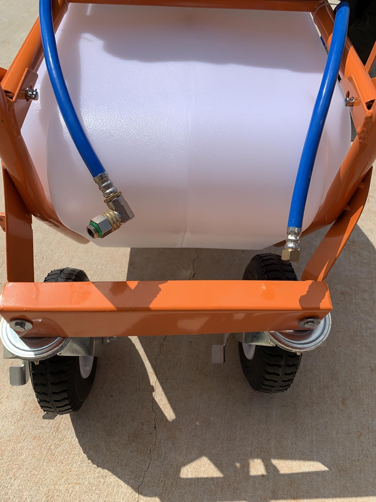 PetraTools 14000 Push Cart Battery Powered Sprayer, 7 Nozzles (14 Gallon) customer photo 1