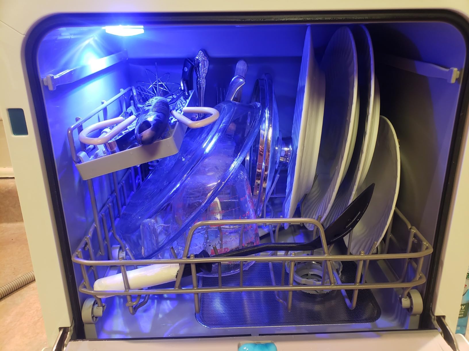 EUHOMY 6 Programs Countertop Dishwasher Portable, 40dB, 360° Coverage customer photo 1