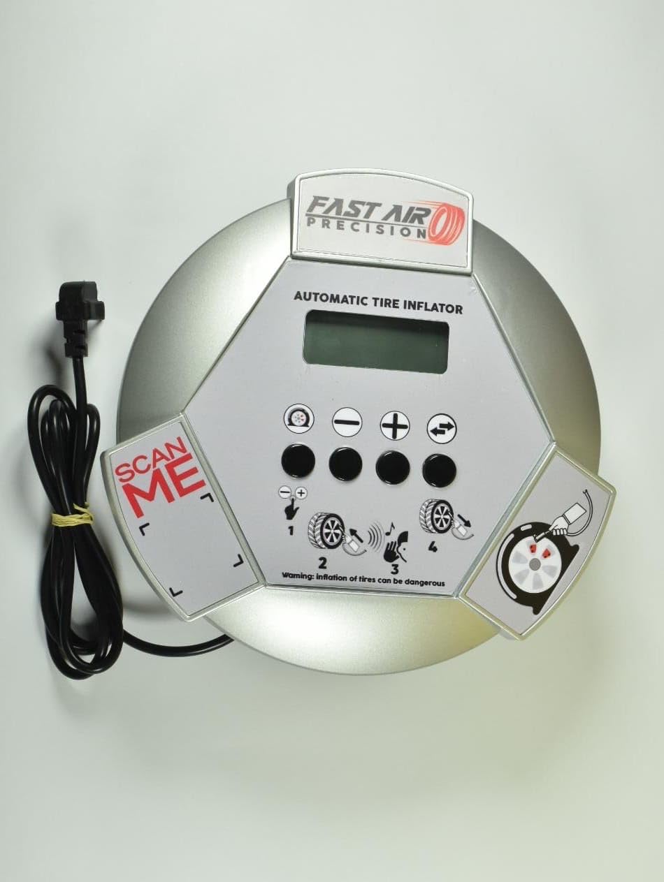 Fast Air Precision Automatic Tire Inflator Wall Mountable Pressure Gauge LCD Display for All Vehicule an Truck Tires Heavy Duty Use, for Dealerships, Garages, Tire Shops and More. customer photo 2