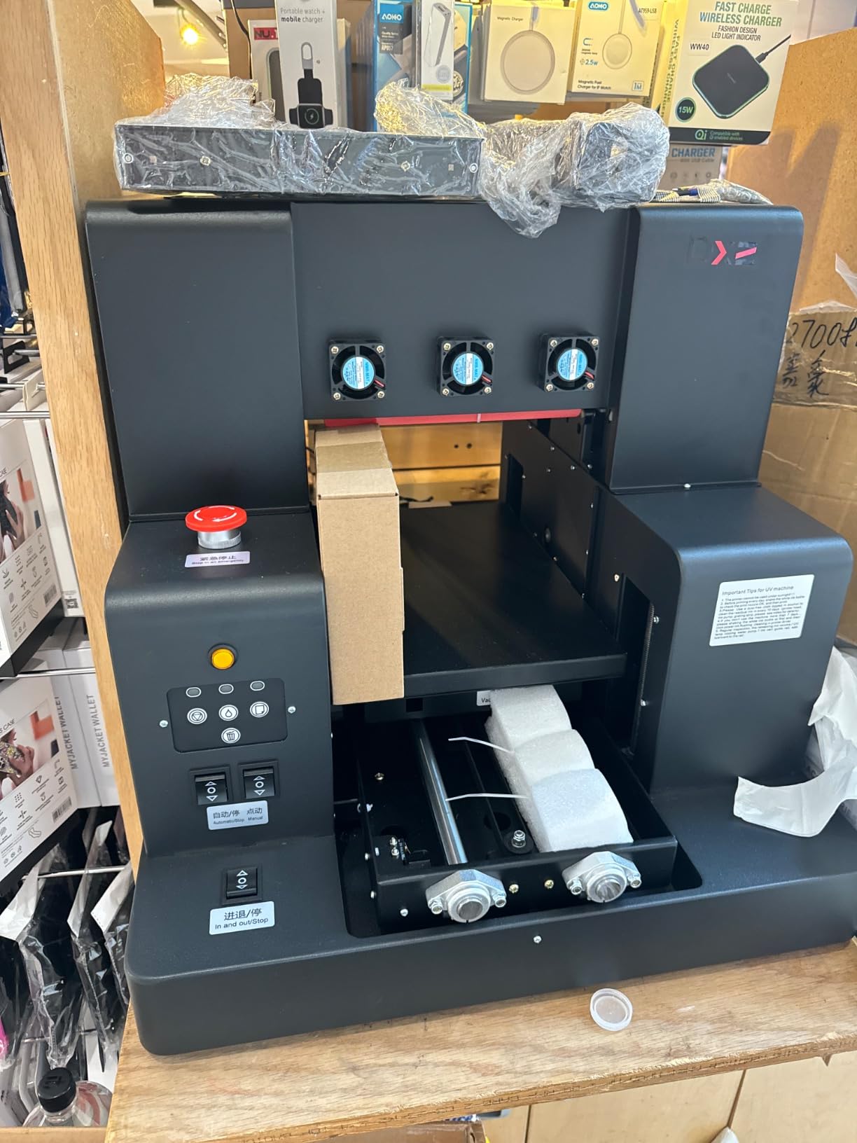 DXZ A4 L805 UV Flatbed Printer - Varnish with Rotary UV Ink for Acrylic, Metal, Leather, Golf, Bottle, Phone Case and More,2-Year Ink Included (Printer + Bottle Holder + Software) customer photo 1