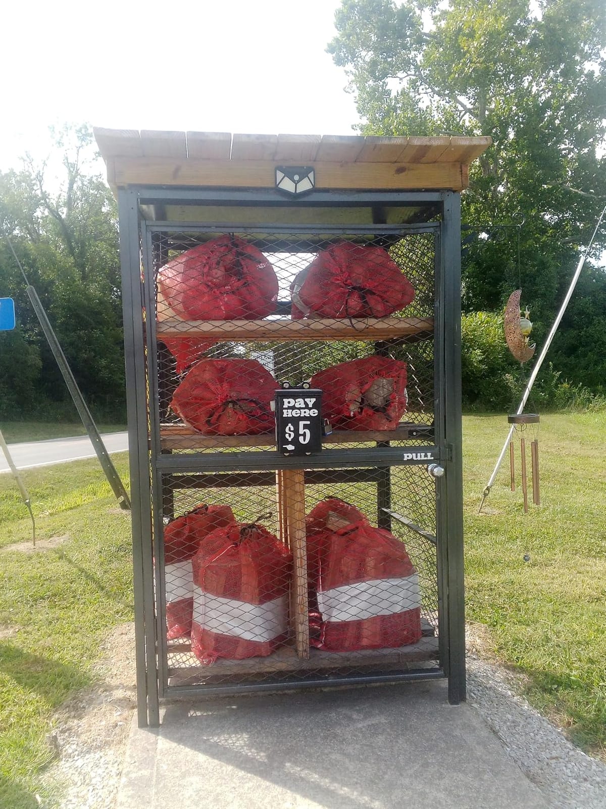 100 Pcs Onion Firewood Mesh Bags with Drawstring Storage, 22 x 24 Inch customer photo 2