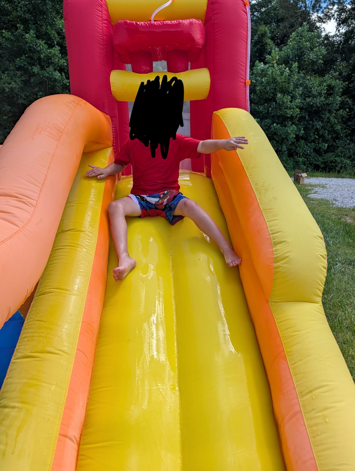 Umbalir 9-in-1 Inflatable Obstacle Bounce House with Water Slide customer photo 1