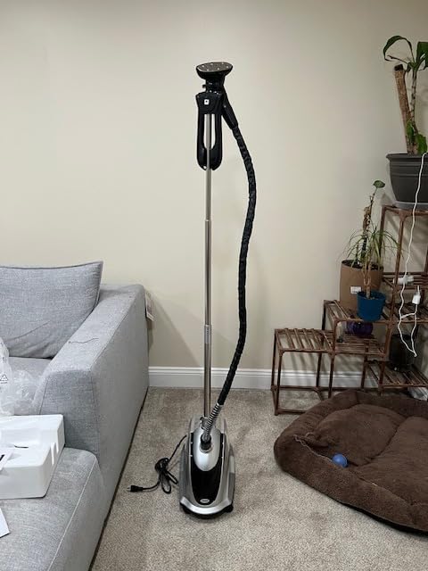 Anthter Steamer for Clothes, 1500W Powerful Standing Garment Steamer with Roll Wheels(Silver) customer photo 1