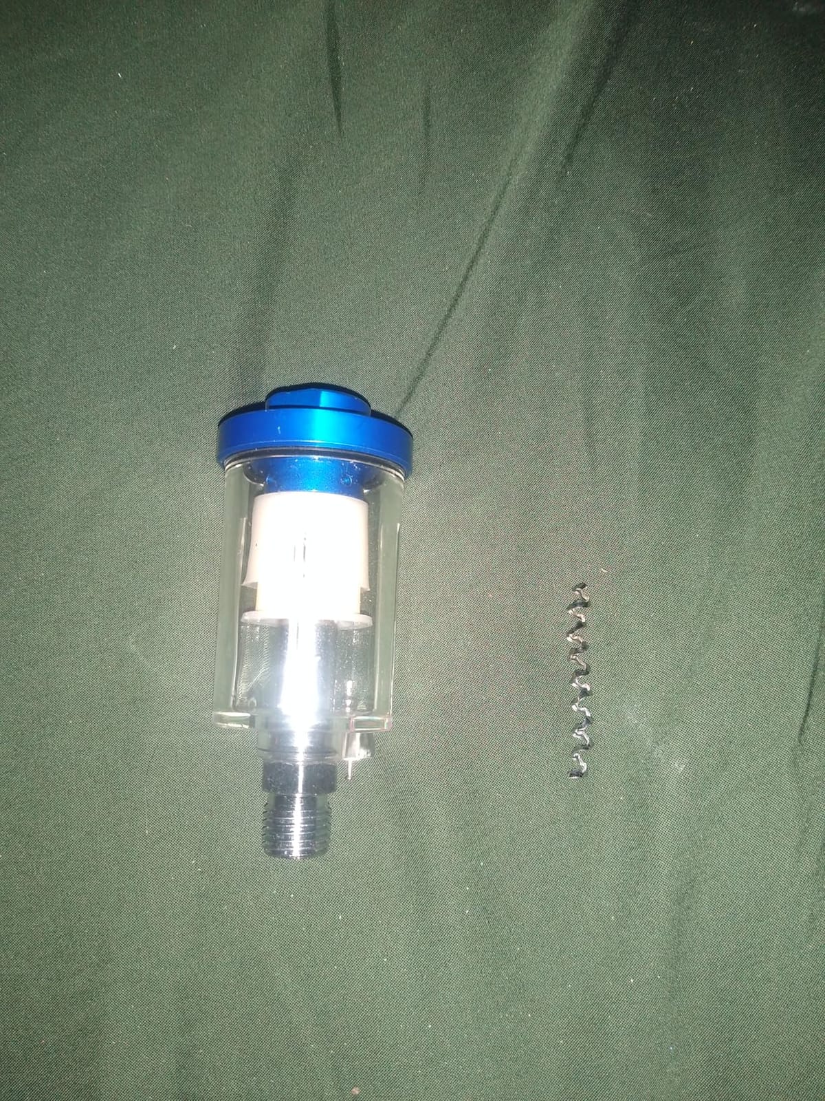 ENDOZER Oil Water Separator, Air Filter with Pressure Gauge, Pressure Regulator for Air Spray Gun, G1/4