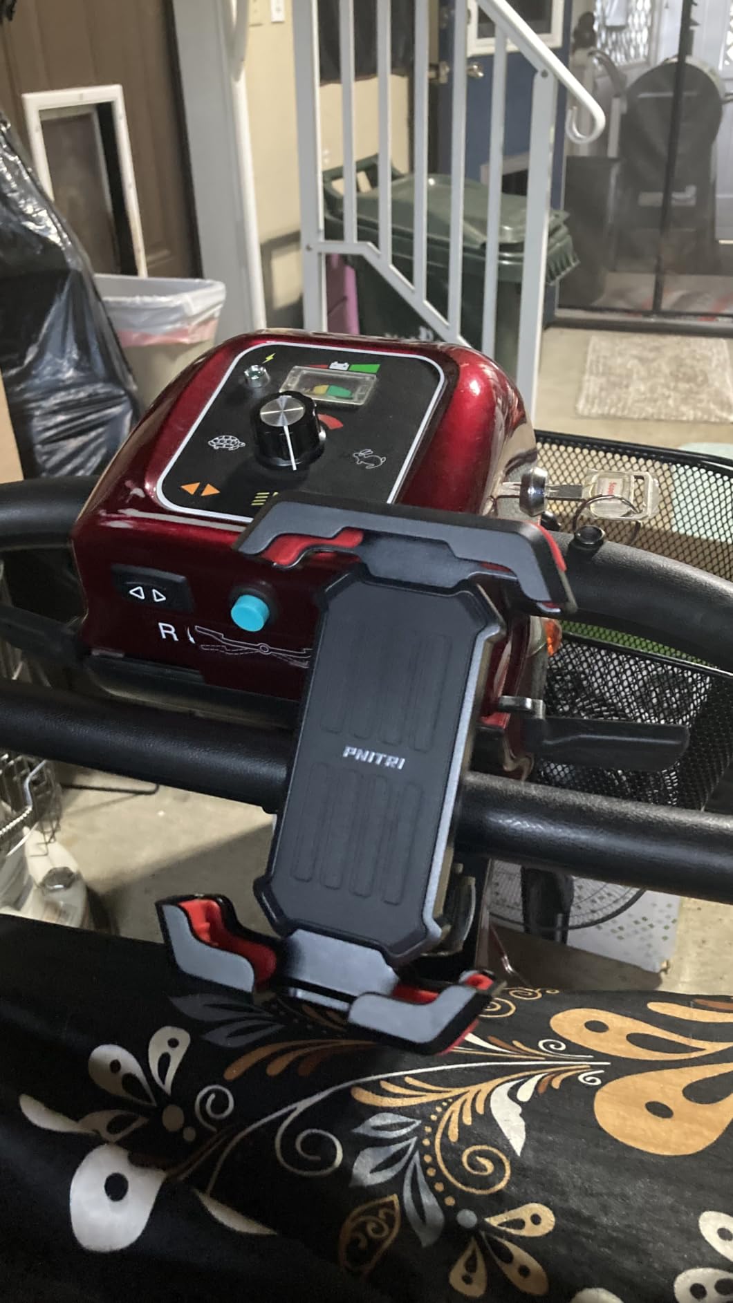 Pnitri 2026 New Upgraded Bike Phone Holder Handlebar - 1S Quick Install, Motorcycle Phone Mount, Bicycle Phone Holder fit Large Phone Case for iPhone Samsung, Dirt Scooter Mini Bike Accessories customer photo 2