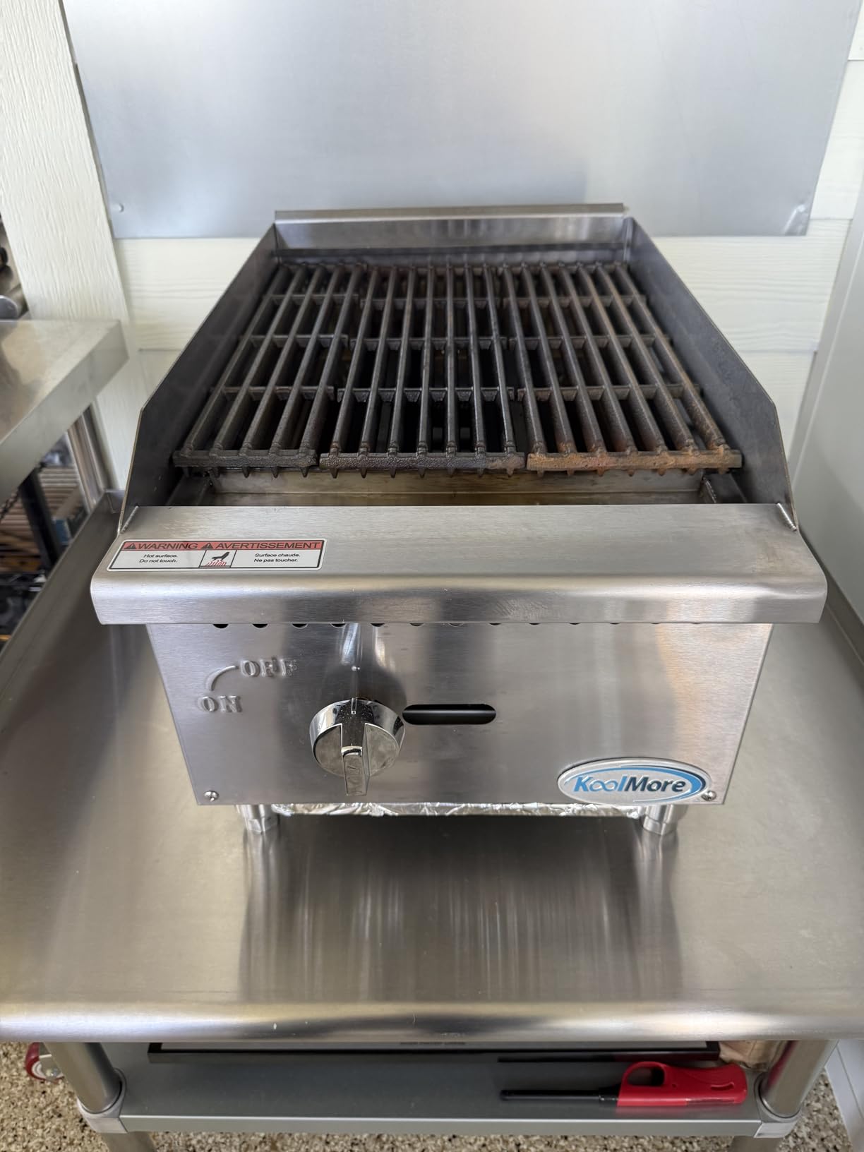KoolMore 36 in. Commercial 3-Burner Natural Gas Charbroiler with 90,000 BTU in Stainless-Steel, ETL Listed(KM-GCB3-36M) customer photo 1