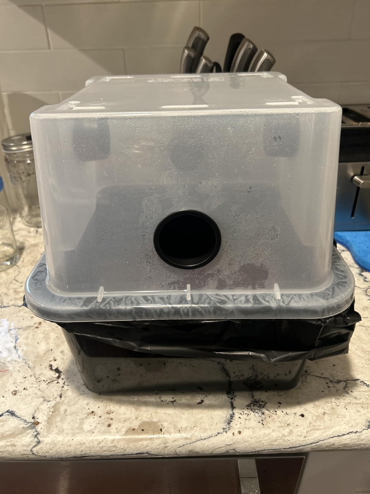 Grower's Select 28Q Cube Mushroom Monotub Fruiting Chambers with Filter Disks and Liners (2 Pack) customer photo 1