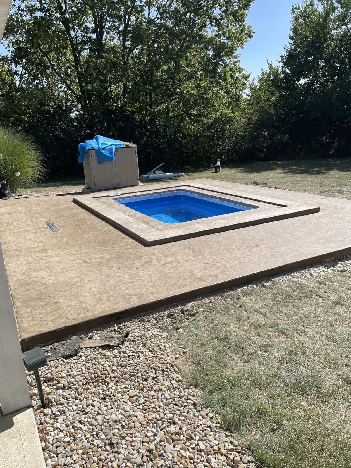 Fiberglass Pool Shells for Inground Pools | Fast Installation, Saltwater & Weather Resistant Rectangular 14ft x 7.4ft x 4.6ft customer photo 1