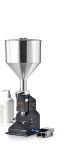 VEVOR Pneumatic Paste Liquid Filling Machine, 5-50ml Bottle Filler, Bottle Filling Machine, Stainless Steel Liquid Filler with Pedal for Milk Water Juice Shampoo Honey customer photo 1