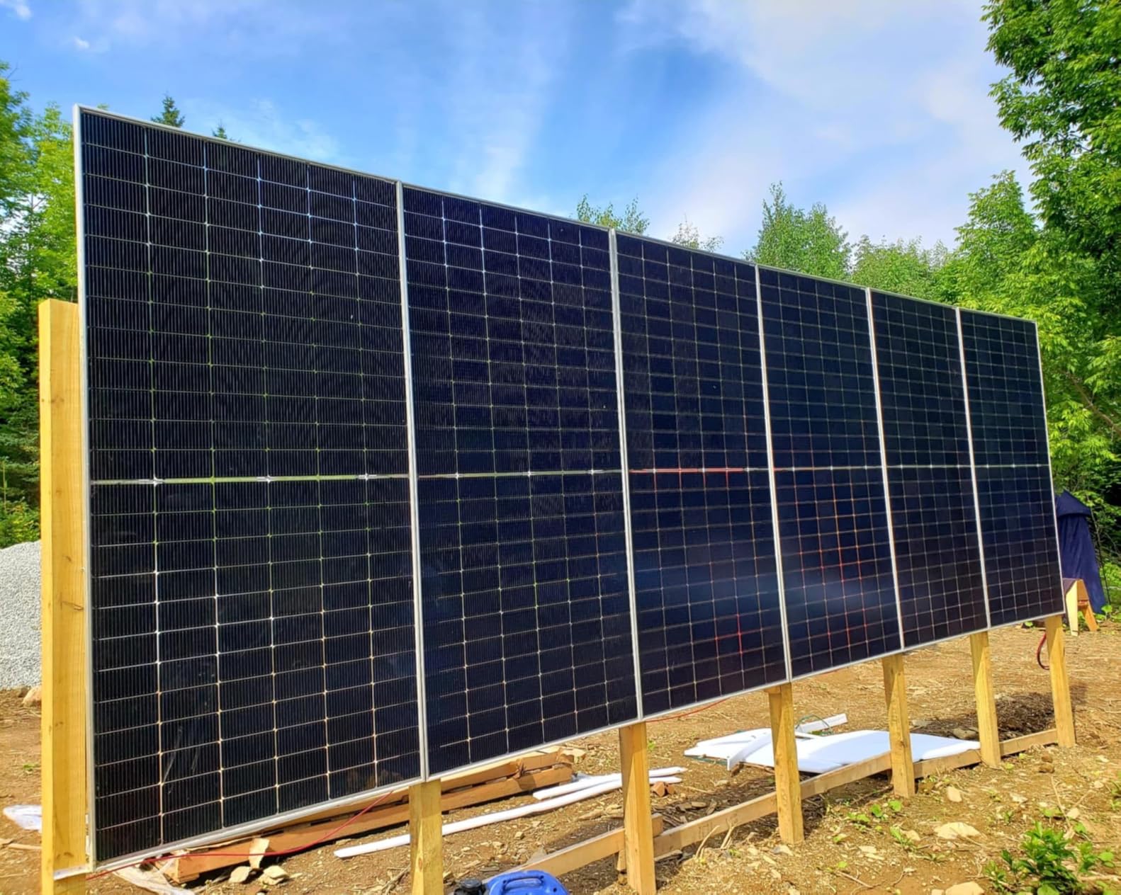 SUNGOLDPOWER 16BB N-Type 6pcs 560W Bifacial PERC Solar Panels Monocrystalline, High Efficiency up to 30%, High Power PV Module for Off-Grid, Residential & Commercial Solar Systems customer photo 1