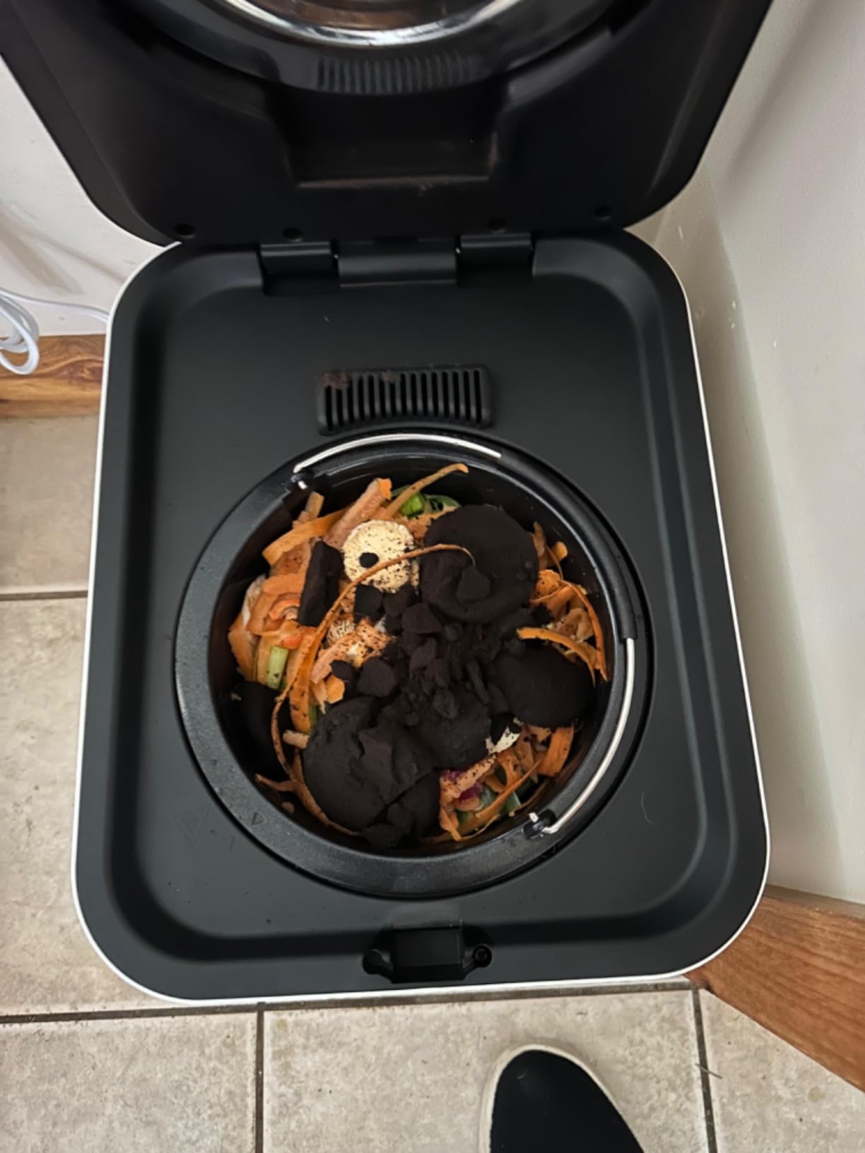 Home Zone Living Electric Composter for Kitchen, Helps Turn Food Waste Into Pre-Compost, Features Auto-Cleaning Cycle, Large Capacity 3 Liters Size customer photo 1