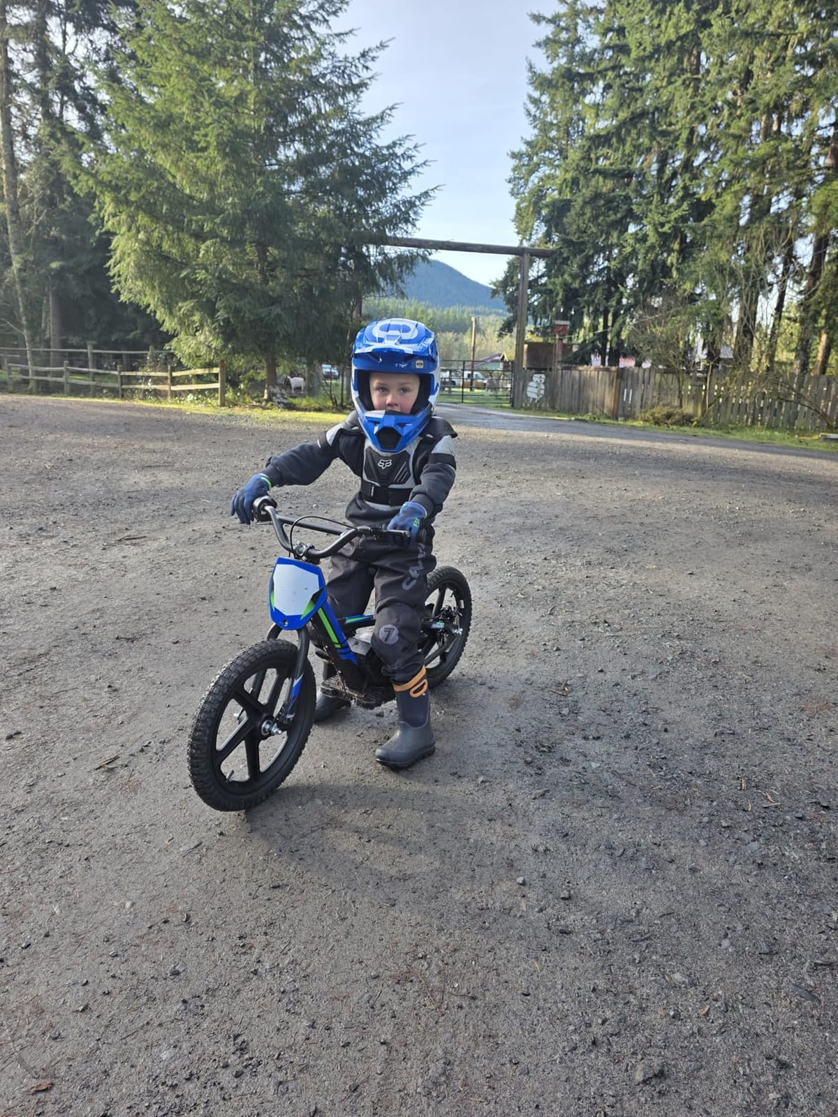 Lightweight Electric Dirt Bike for Kids, 170/340W Electric Motorcycle Up to 10/12MPH, 24V Detachable Battery, Hand-Operated Dual Brakes Electric Balance Bike for Ages 3-6/5-12 customer photo 1