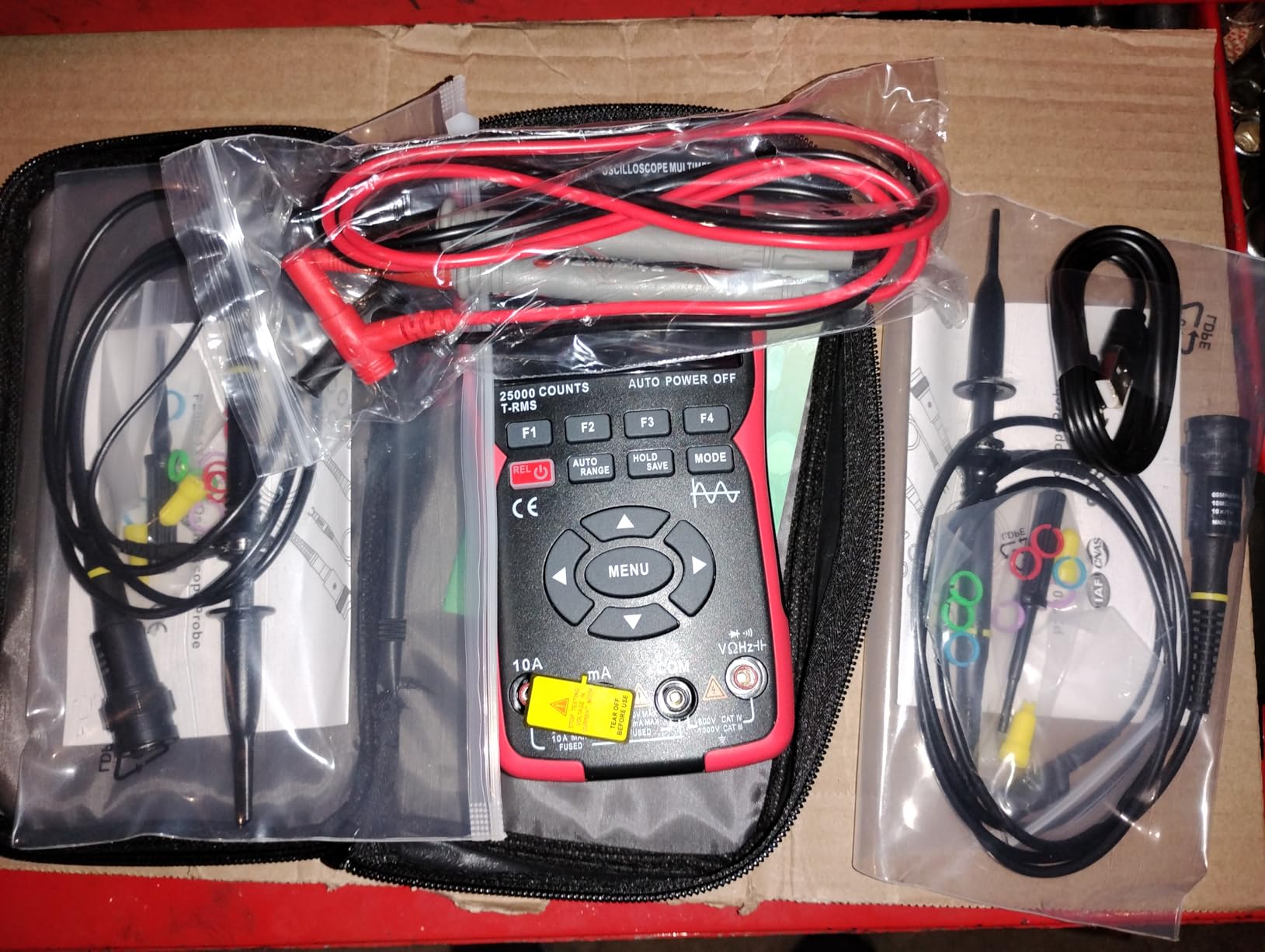 3 in 1 Handheld Oscilloscope Automotive Dual Channel 50MHz with Digital Multimeter and Signal Generator customer photo 1