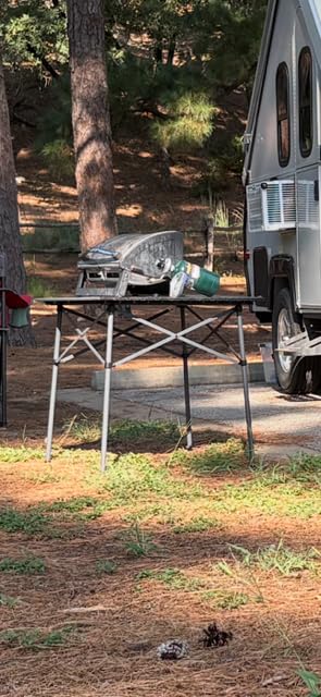 Portal Lightweight Aluminum Folding Square Table Roll Up Top 4 People Table customer photo 2