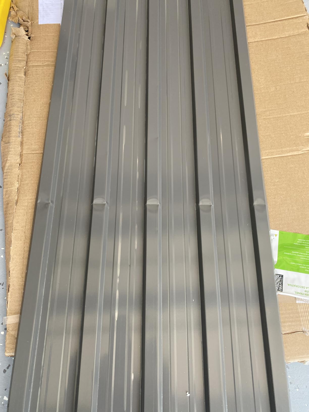 Roof Panels 20 pcs L42.52 ×W16.77 inch Galvanized Steel, Metal Corrugated Tin Roofing Panels Gazebo Top Cover Heavy Duty Roof Replacement for Patio Outdoor Garden, Grey customer photo 1