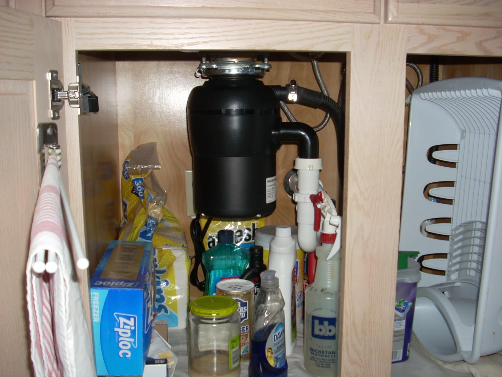Garbage Disposal 3/4 HP for Kitchen sink Quiet with Stopper Power Cord, Easy install, Continuous Feed Food Waste Disposer Stainless Steel Grind 0.75 Horsepower AC Motor Unit (MAX-4) customer photo 1