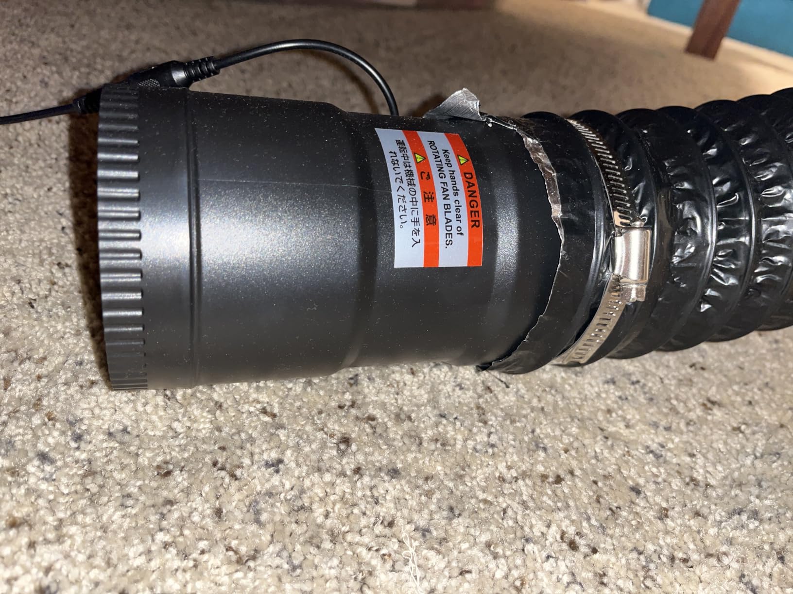 Hon&Guan 8 Inch Inline Booster Duct Fan with Speed Controller - 623 CFM Airflow with 44W Ultra-Low Power and Low Noise customer photo 1