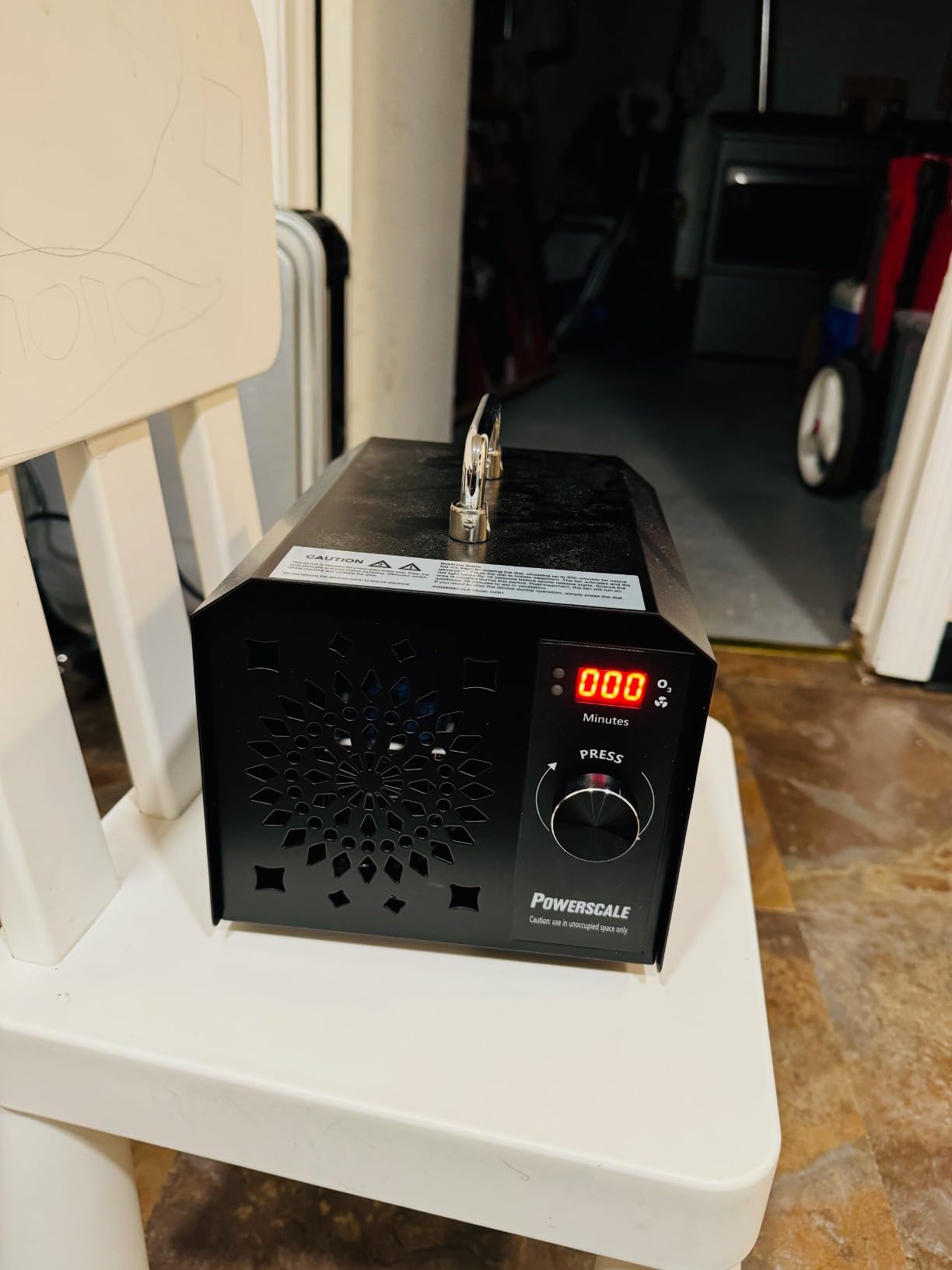 Powerscale Ozone Generator, Odor Removal, Digital Timer, OZB1, Home Use | 300-min LCD timer, 10-sec delay, Ozone air purifier for home, car, RV, basement & pet areas, Up to 1,000 sq ft/90-min customer photo 2