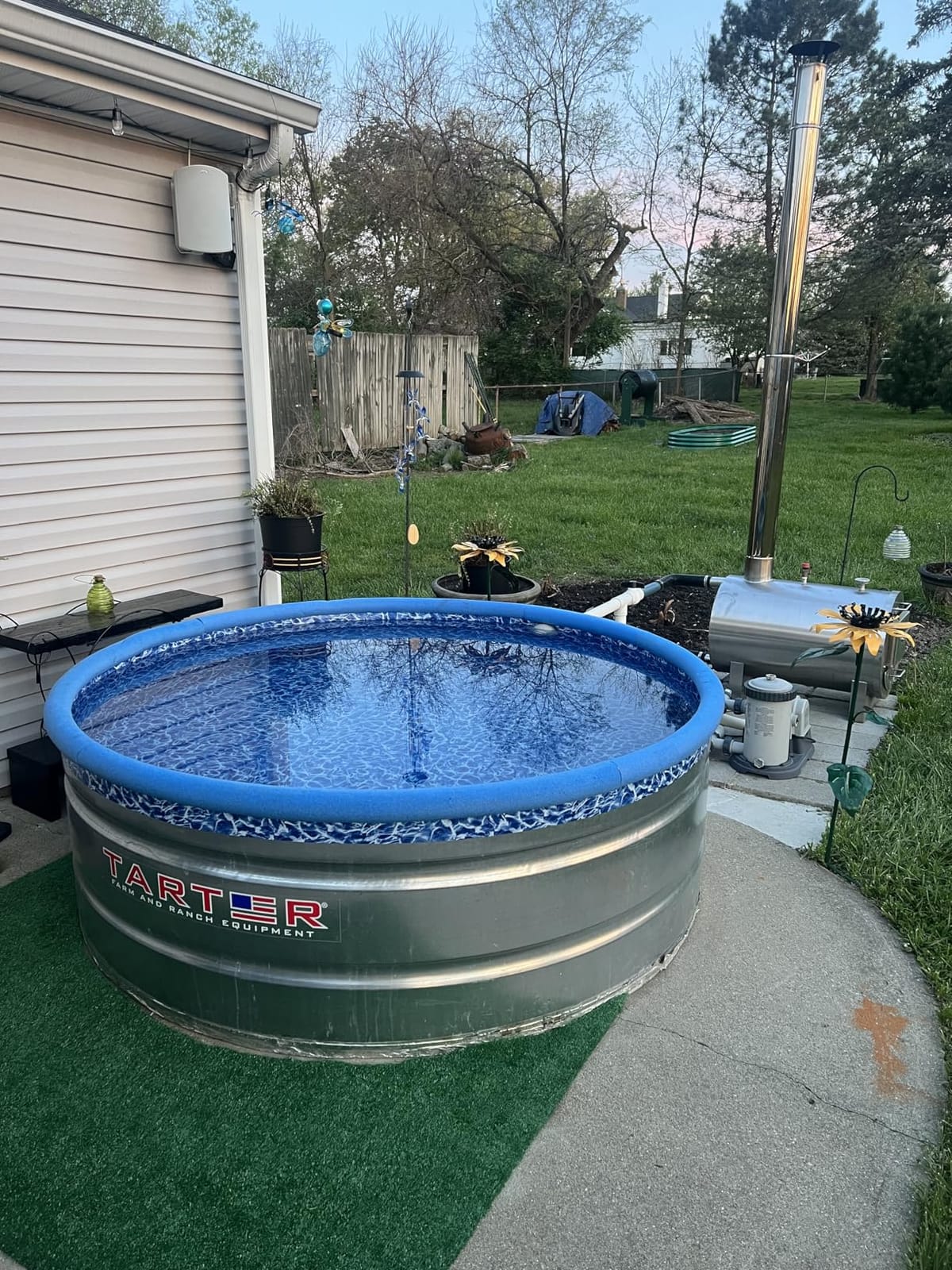 Stock Tank Pool Liner - Galvanized Stock Tank Protective Liner (6ft Round) customer photo 1