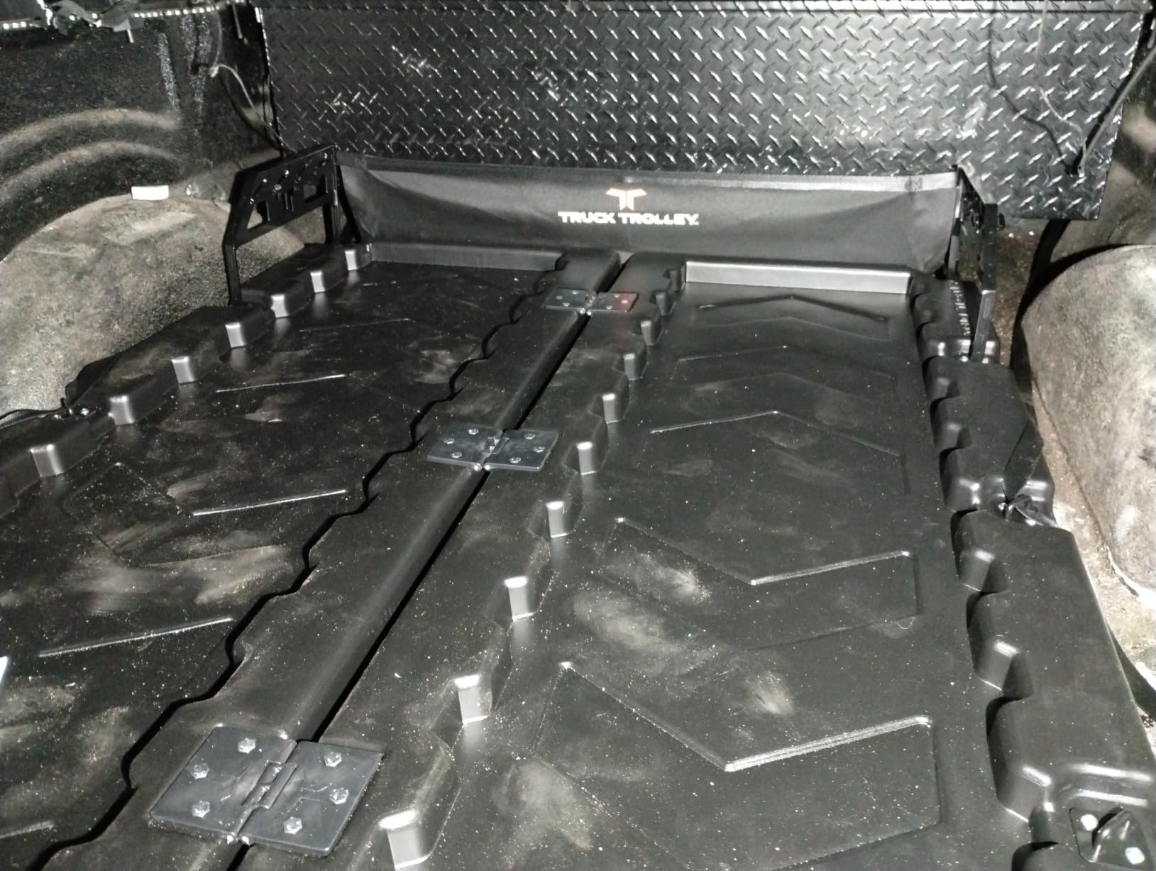 Truck Trolley Lightweight Truckbed Trolley System fits Any Full Size Pickup with D-Loops | 300 lbs Weight Rating | Easy Installation | Collapsible | L 62.5