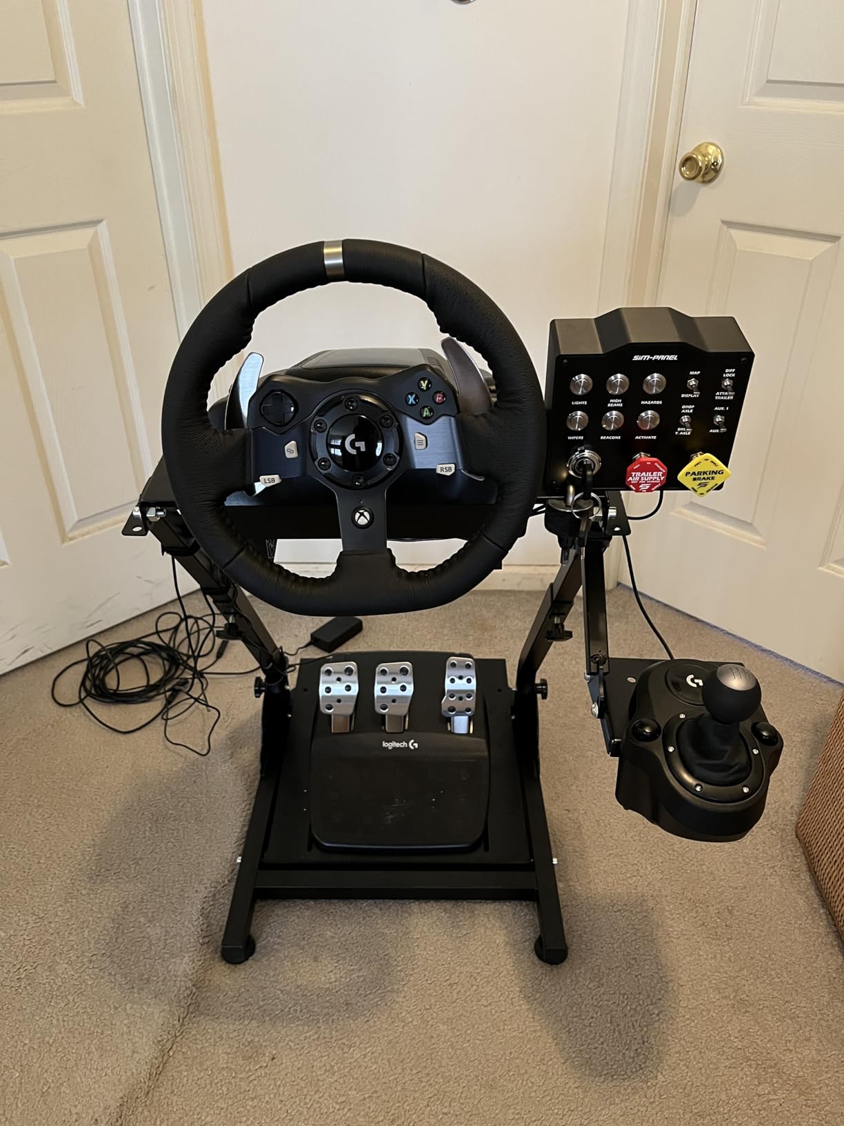 SIM-PANEL HT/HTE Button Box for American Truck Simulator (ATS/ETS2 Button Box) (W/Customizable BACKLIGHTING) customer photo 2