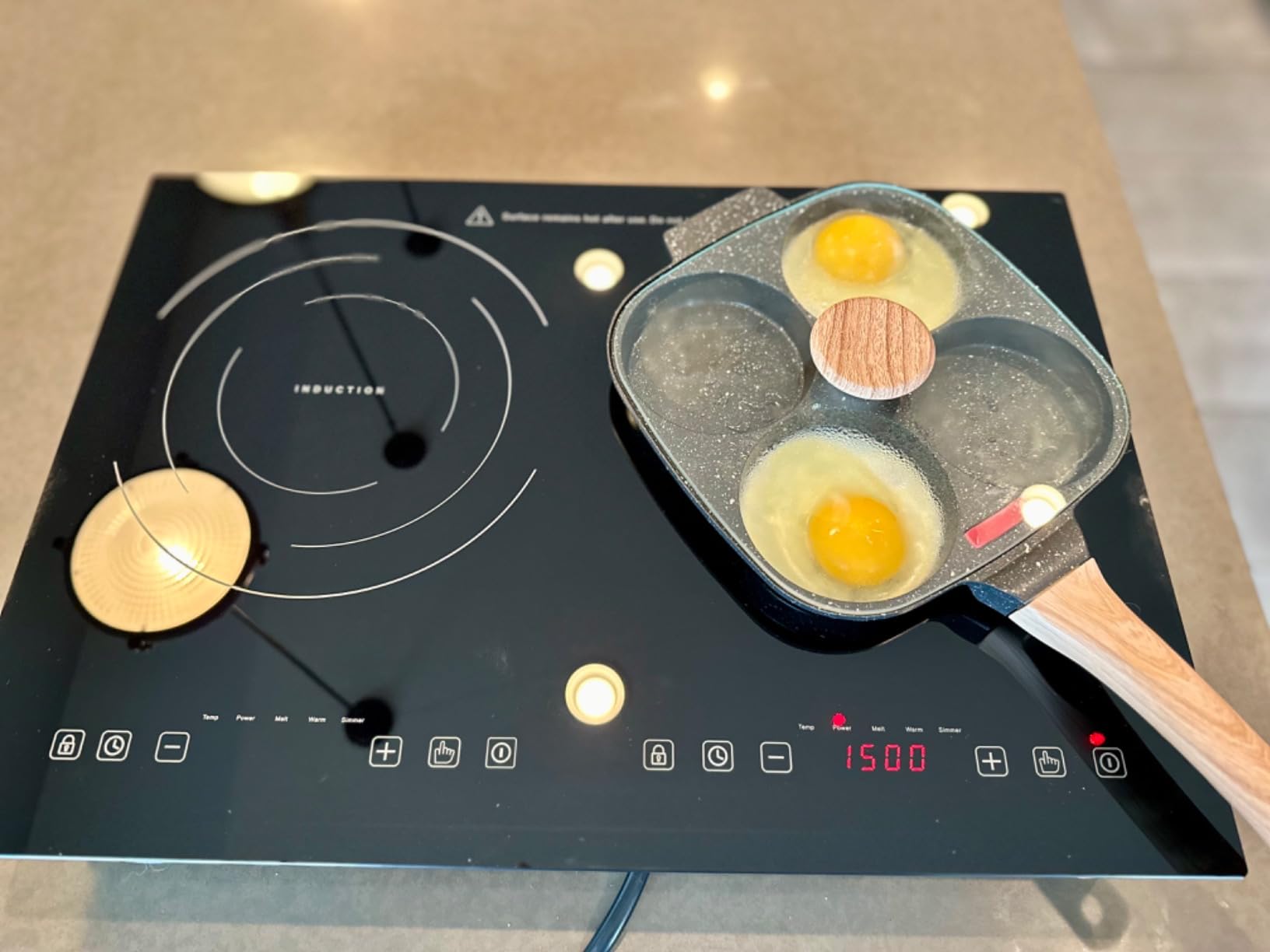 Induction Cooktop 2 Burner, Countertop/Drop-in, 120V/1800W customer photo 1