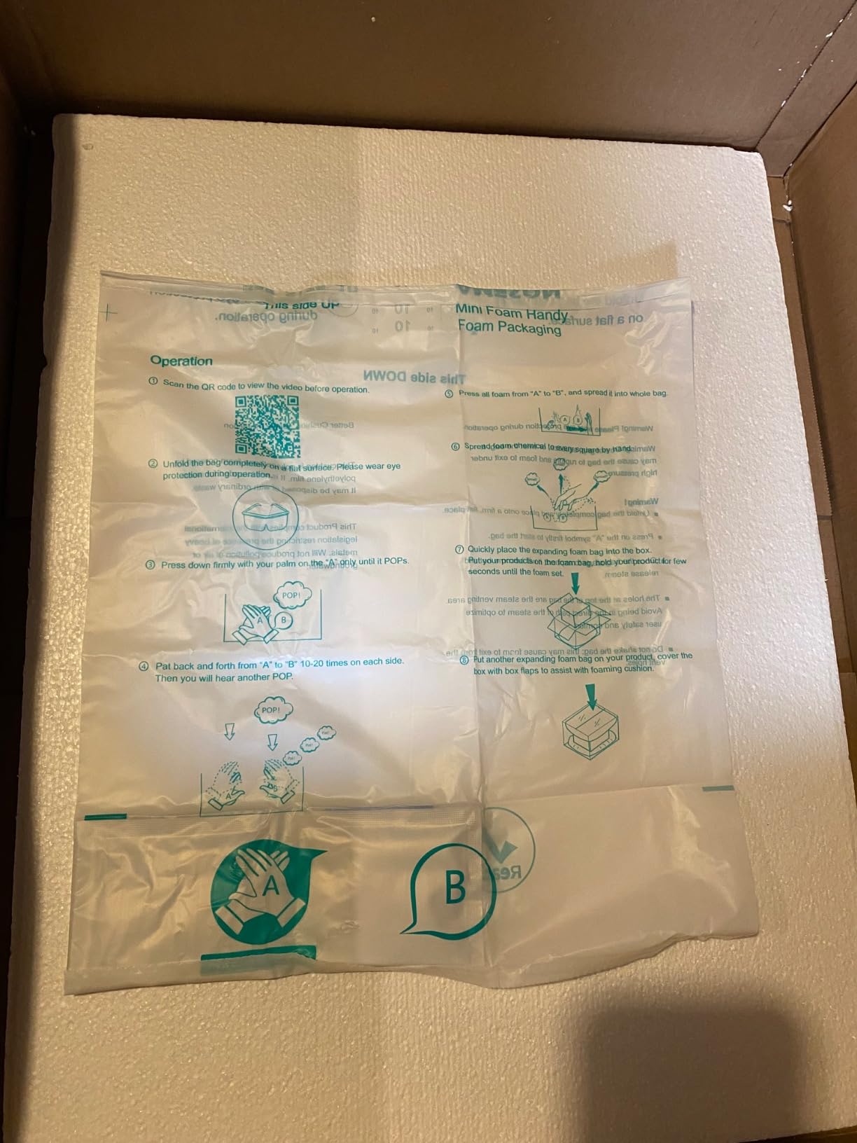 Foam Bags For Shipping 20 PCS 14×16 Inch, Handy Temperature-Activated Expanding Pouches, Instant Pack Quick Packaging - Protective Parcel Solution customer photo 2