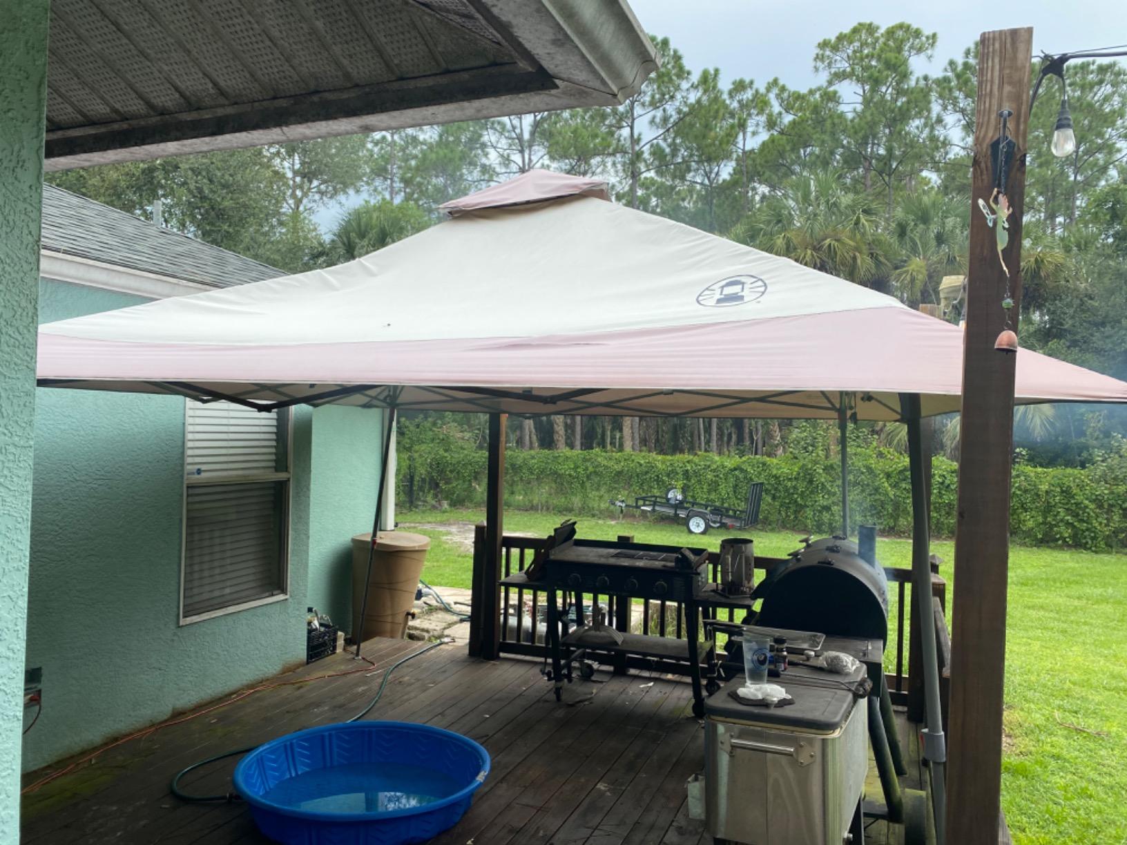 Coleman 13x13ft Instant Canopy Sun Shelter Portable Shade Tent Sets Up in 3 Minutes Vented Roof for Airflow Great for Campsite Backyard Tailgates Beach Festivals & More customer photo 1