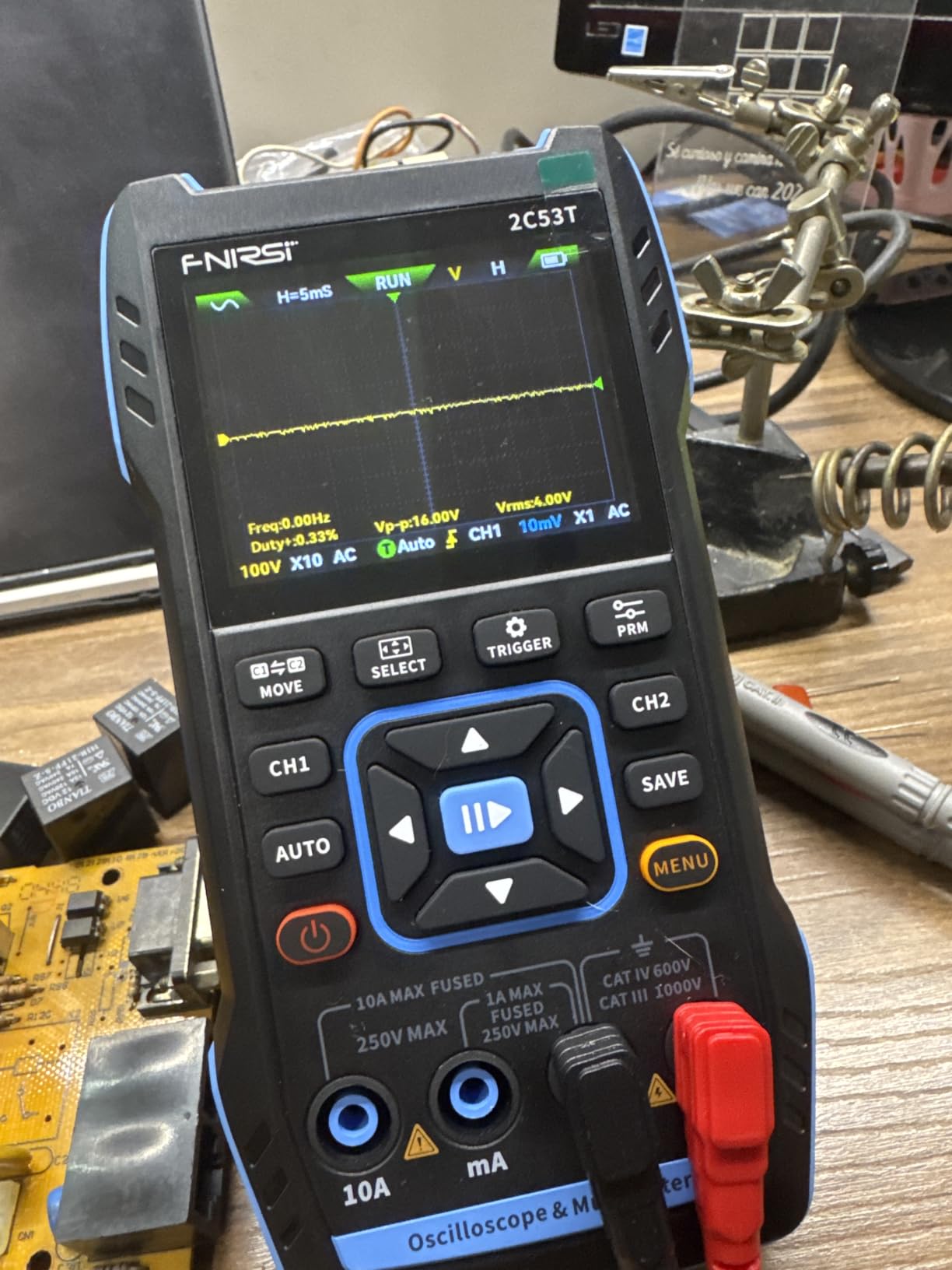 FNIRSI 2C53T 3-in-1 50MHz 2CH Oscilloscope Multimeter DDS Signal Generator customer photo 1