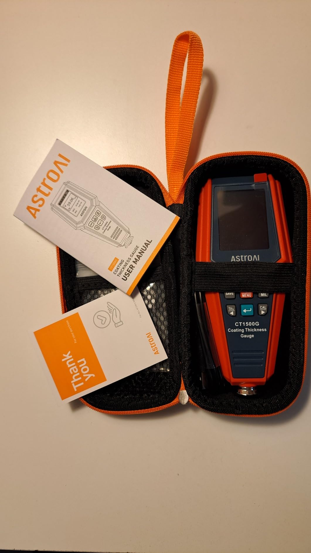 AstroAI Paint Thickness Gauge Automatic Detection with 0.01μm Resolution customer photo 2