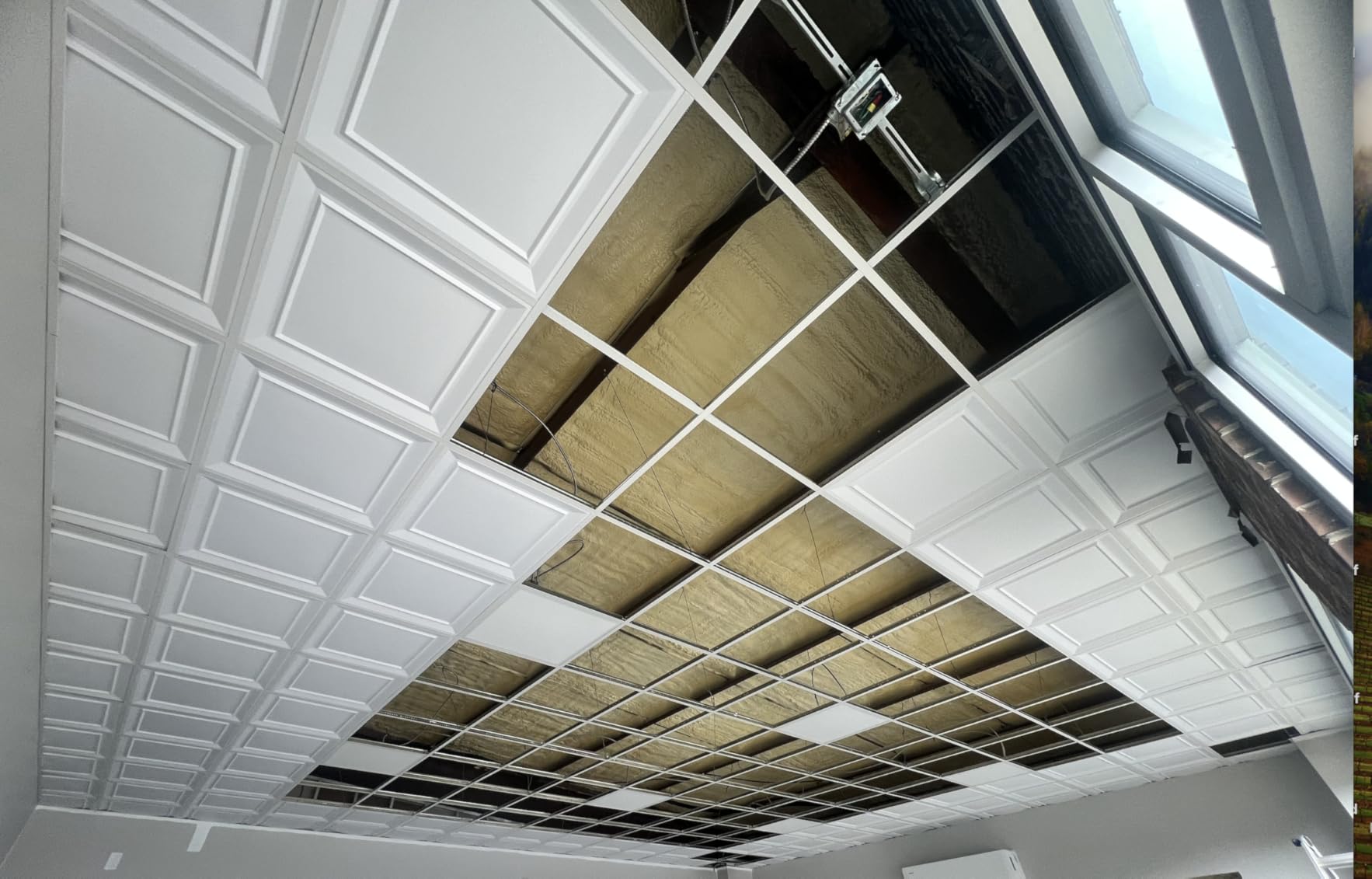 Art3dwallpanels Ceiling Tiles, 24 x 24 Inch, 12 Pcs, White customer photo 2