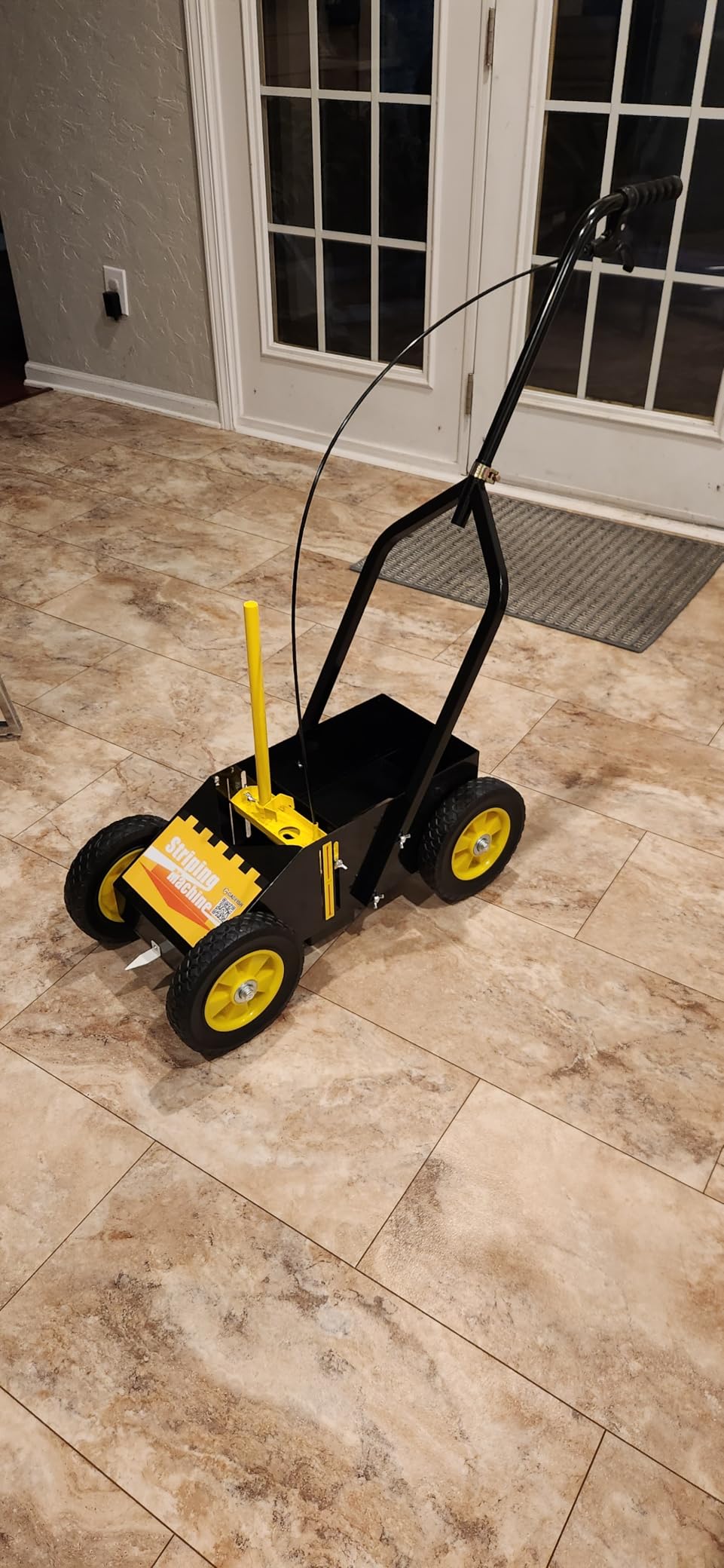 GADFISH Heavy Duty Striping Line Marking Machine, Compatible with Inverted Marking Spray Paint, Parking Lot Striping Machine for Fast and Accurate Marking, Line Striper - Black customer photo 1