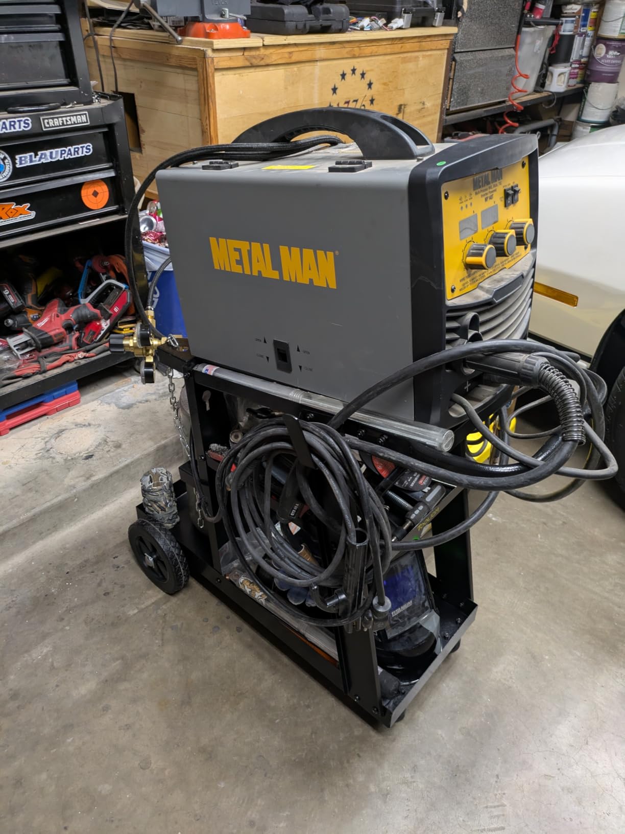 TOOLIOM 3-Tier Welding Cart with Tilted Top, 260 lb Capacity customer photo 2