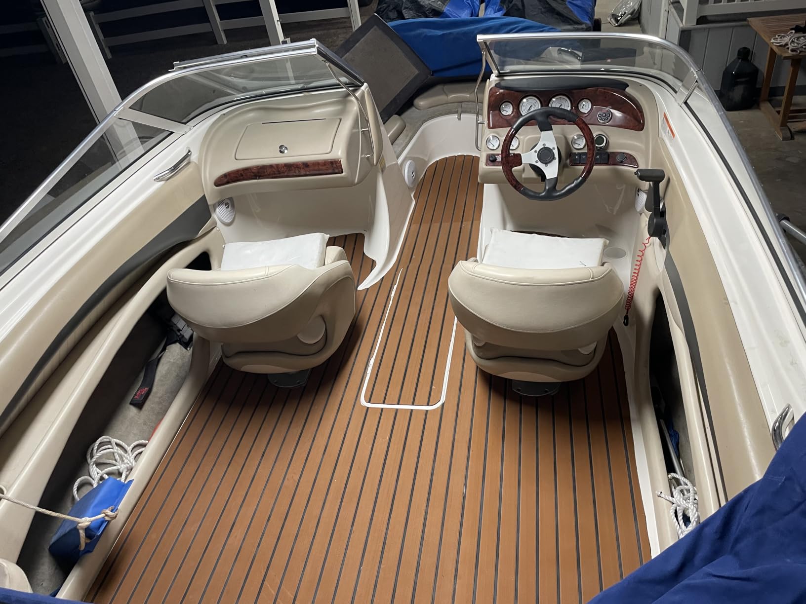 VEVOR Boat Flooring - EVA Foam Decking 94.5'' x 45.7'', Non-Slip Self-Adhesive, 29.9 sq.ft Marine Carpet for Yacht, Pontoon, Kayak customer photo 1