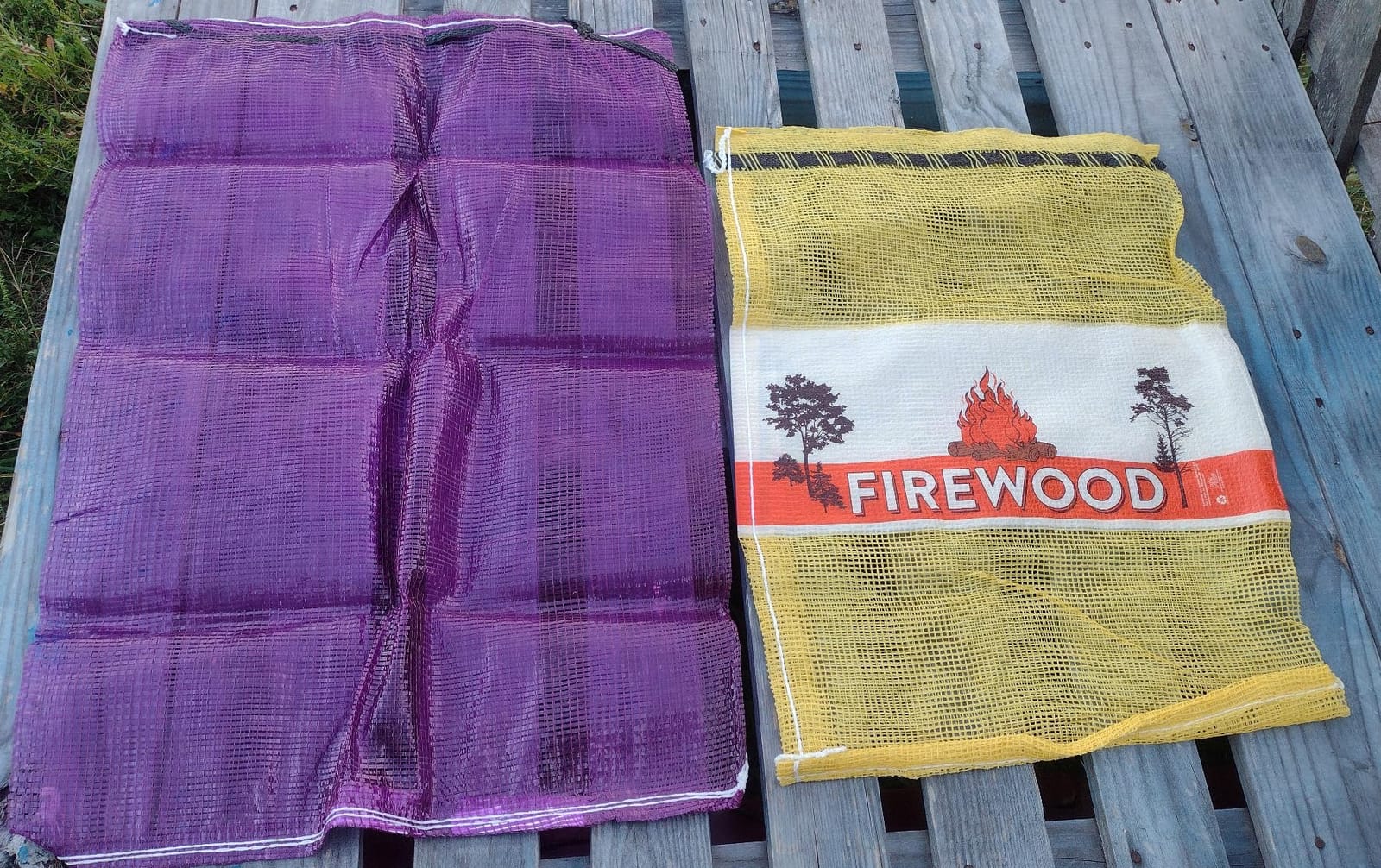 150pcs Mesh Firewood Bags 22