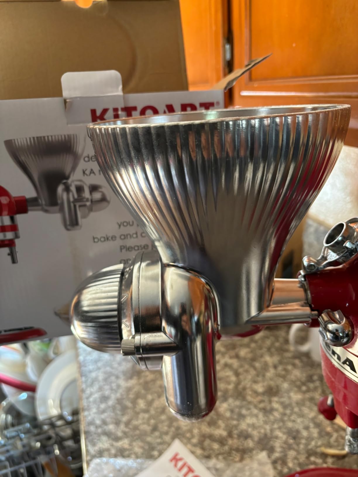 All Metal Grain Mill Attachment for KitchenAid Stand Mixer with 12 Grind Level Flour Mill, Grain Mill Attachment Fit for Grinding Wheat, Corn, Oats, Buckwheat, Millet and Other Cereals customer photo 1