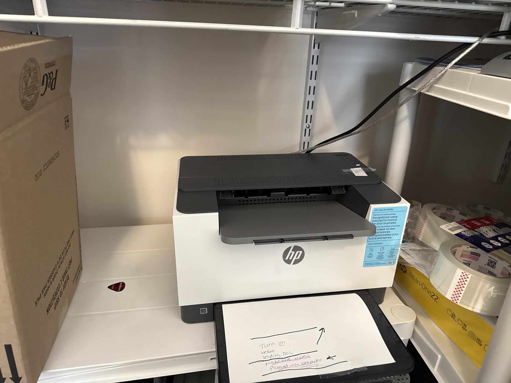HP LaserJet M209d Laser Printer, Black and White, Automatic Duplex, Wired Connection Only (USB Cable Included), Best-for-Home Office (8J9L0F) customer photo 2