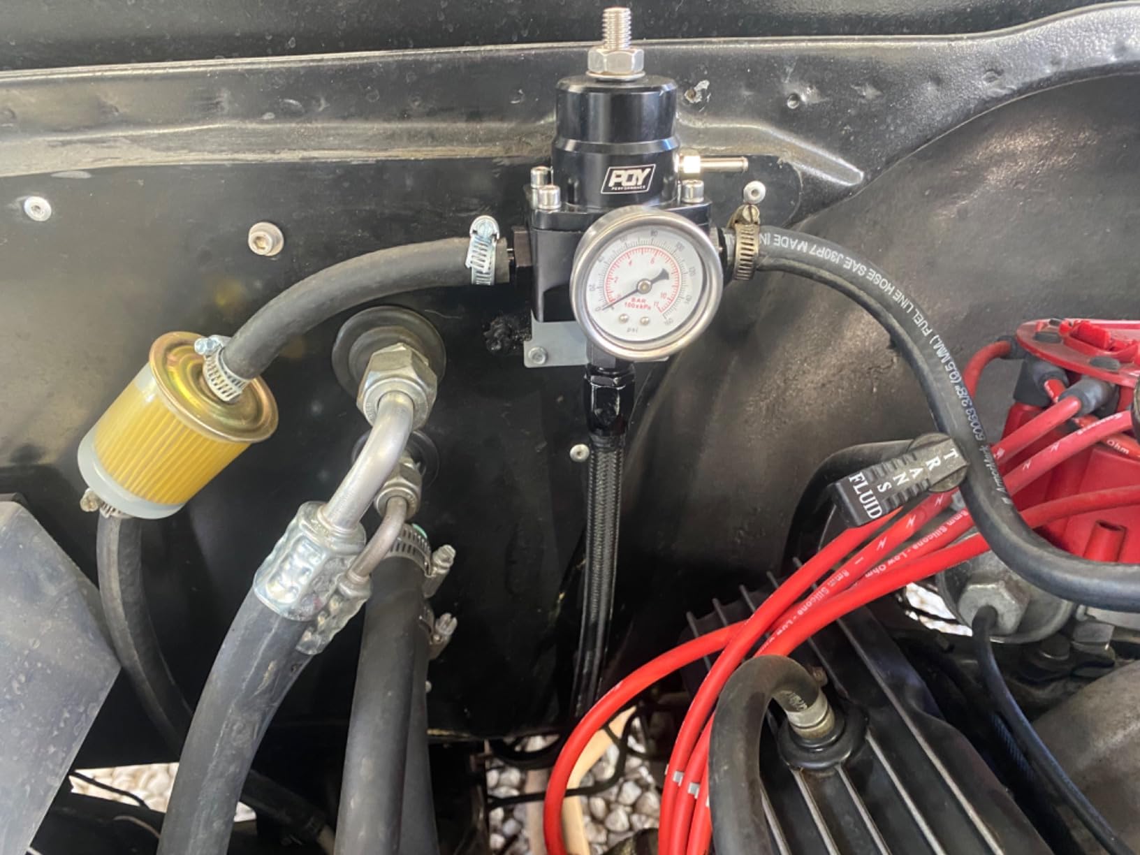 Adjustable EFI Fuel Pressure Regulator Kit 3-70PSI AN8 Feed AN6 Return customer photo 1