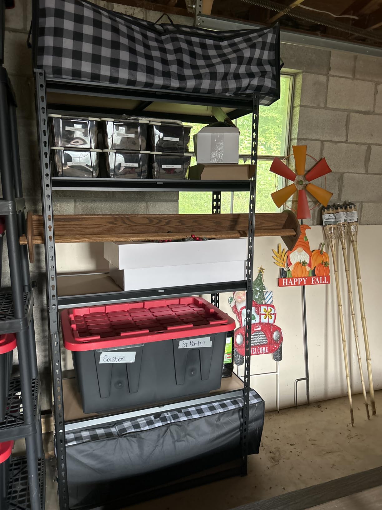 REIBII 3 Pack Garage Shelving,5 Tier Heavy Duty Metal Racks for Warehouse customer photo 2