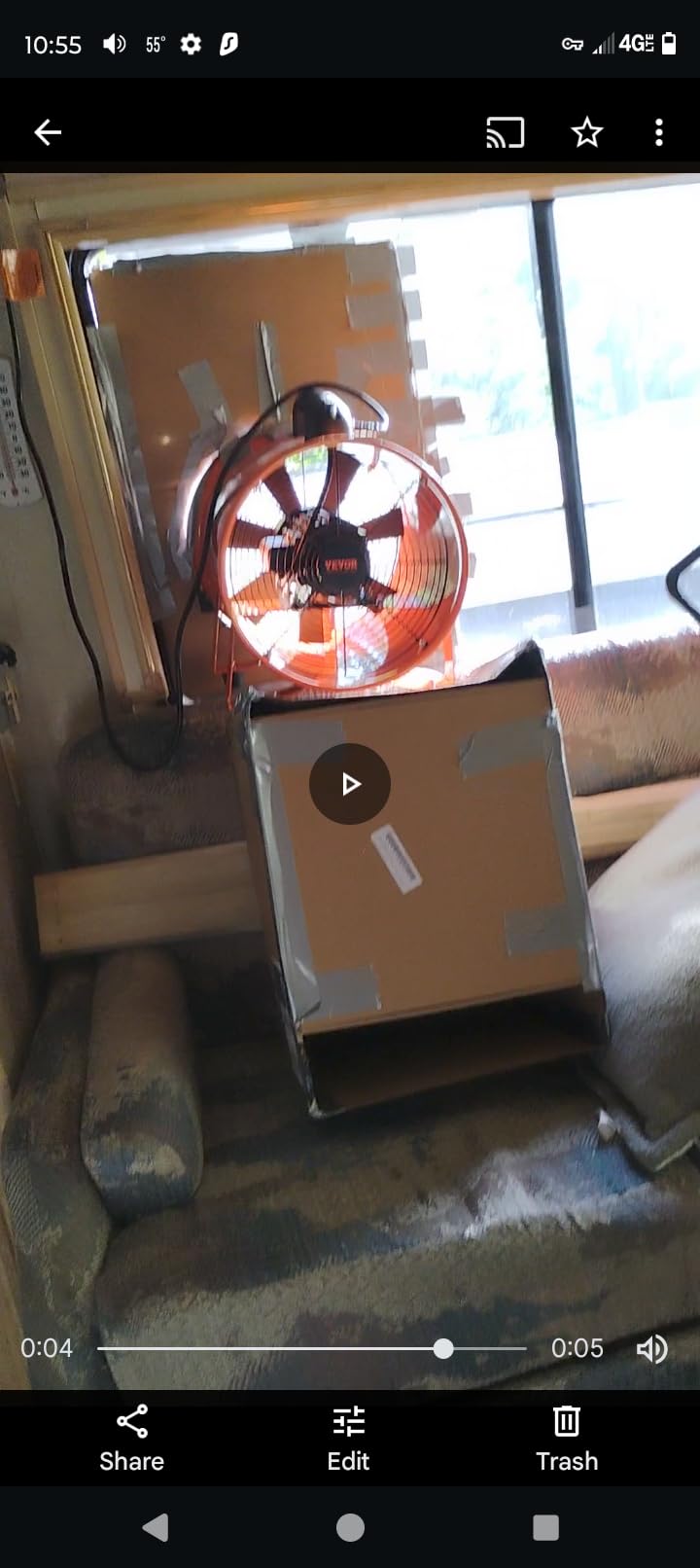 VEVOR Air Mover Blower Fan 8 Inch, 1070CFM 195W with 16.4ft Flexible Duct, Industrial Portable Ventilator Blower/Exhaust customer photo 2