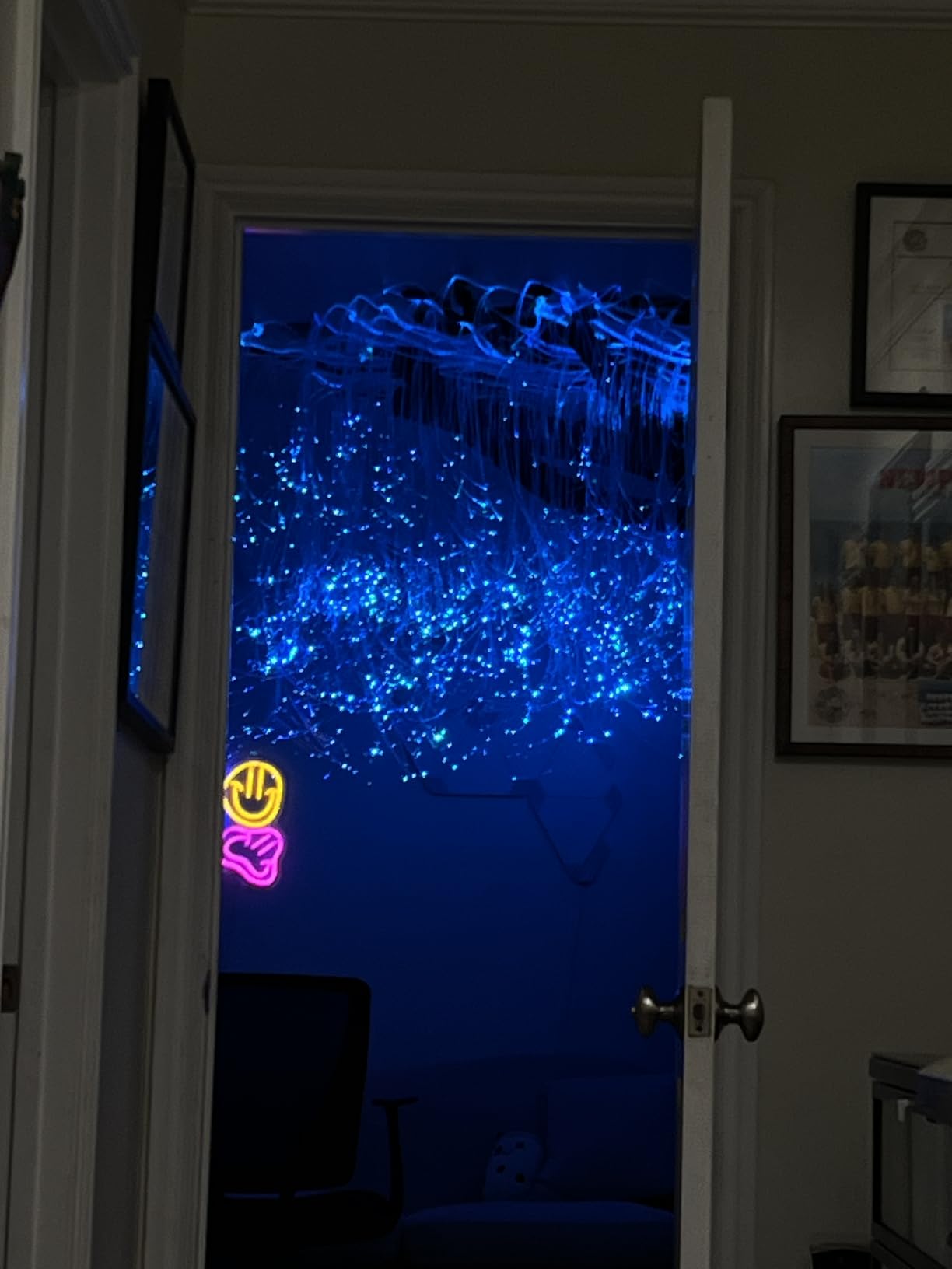 Twinkle Starlight Headliner Light,32W 1000pcs 13.1ft LED Star Ceiling Fiber Optic Light Kit APP/Remote Control for Car/Home/Party customer photo 2