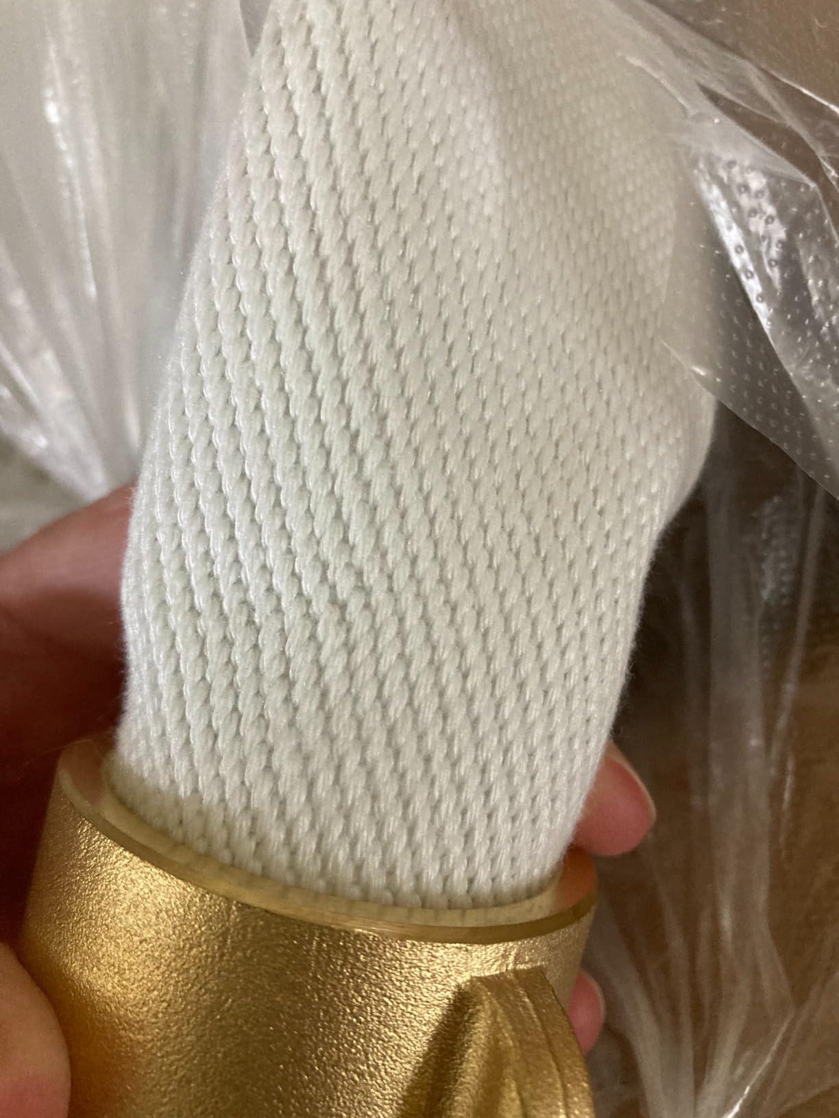 Fire Hose, White, 2-1/2 inches x 50' Lay Flat Heavy Duty Backwash/Discharge Firehose, NST/NH Brass Connectors (2.5” NST/NH-50FT) customer photo 1