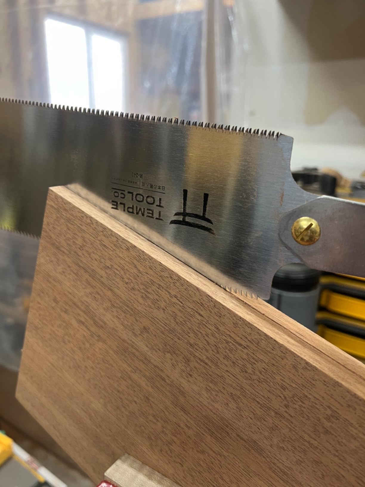 Japanese Pull Saw - 9.5 Ryoba Hand Saw with Rip-cut and Crosscut - Wood Saw for Dovetails, Tenons, Joinery, Cutting Boards to Length & Width- Temple Tool Co. customer photo 1
