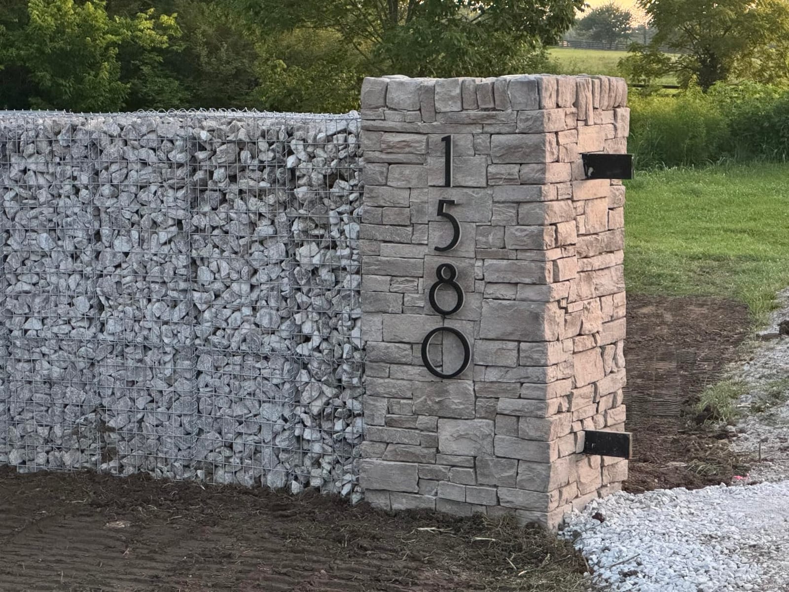 vidaxl Gabion Basket with Cover - Versatile Outdoor Decoration/Structure - Galvanized Iron - 78.7