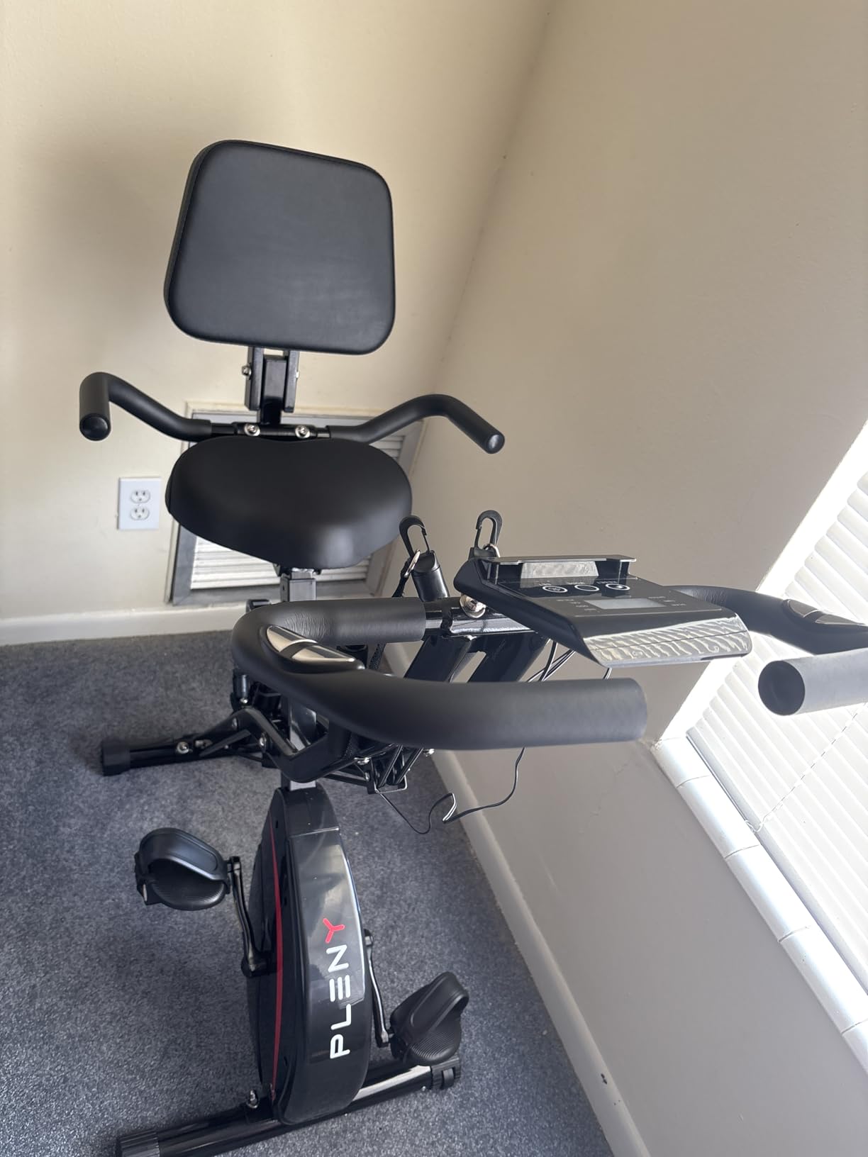 PLENY Folding Exercise Bike, 5 IN 1 Indoor Stationary Bikes for Home customer photo 1