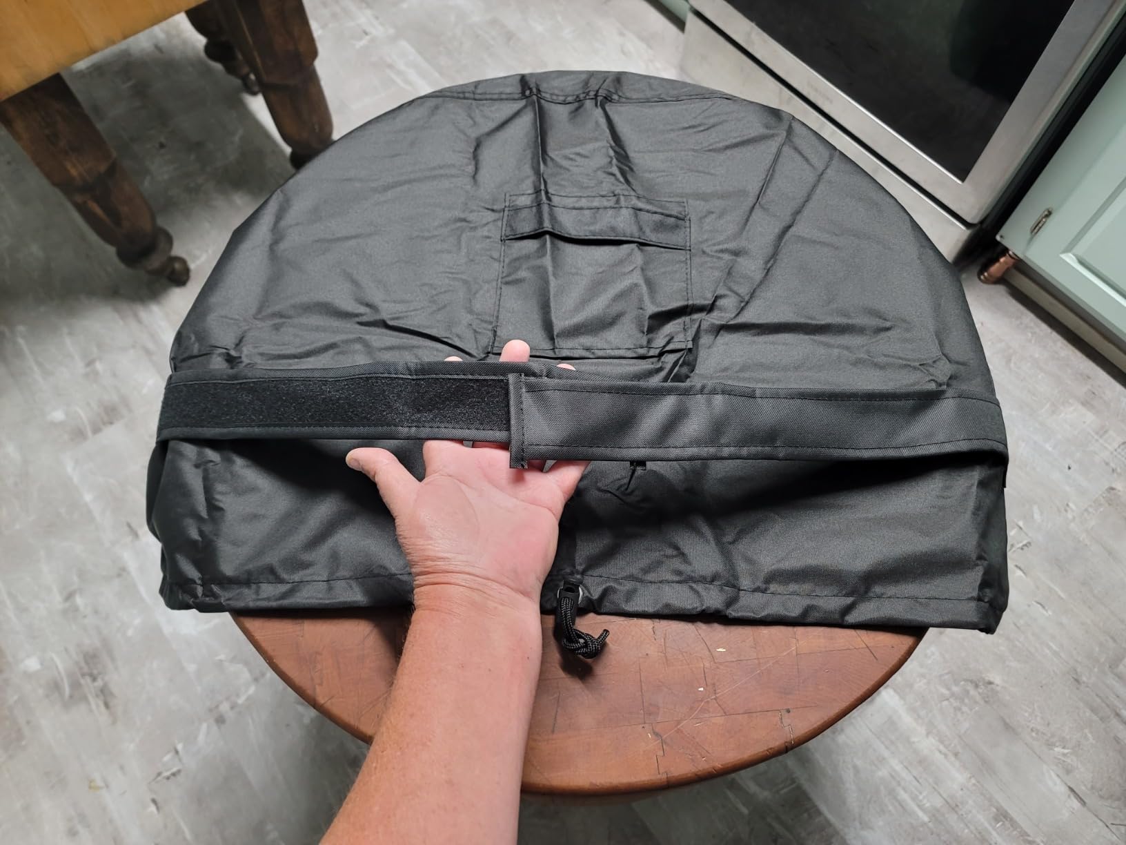 iBirdie Outdoor 8 Feet Stock Tank Cover, Fit 96, 95, 97 Round Hot Tub Cover | Waterproof, Weatherproof, For Ice Bath Cold Plunge Pool, 600D Heavy Duty customer photo 1